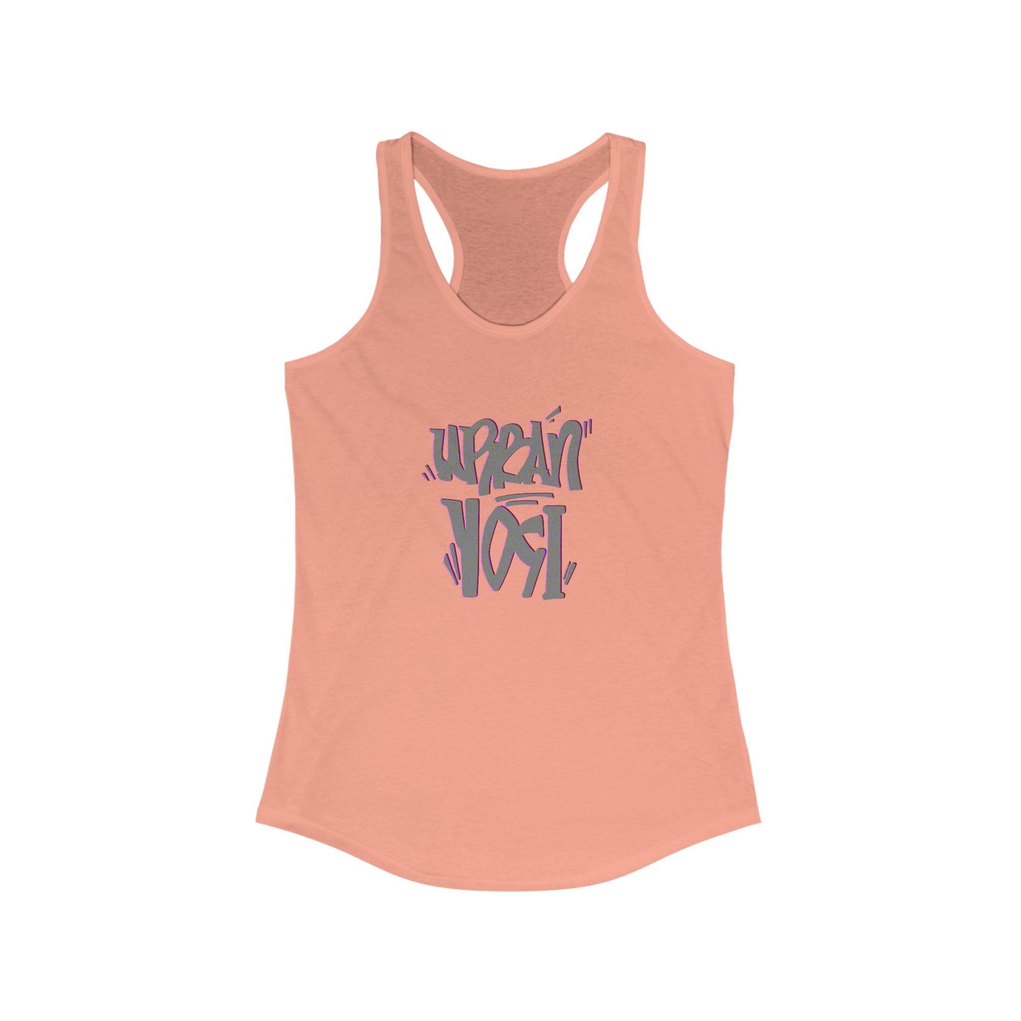 Urban Yogi Racerback Tank - Trendy Hand-drawn Summer Top