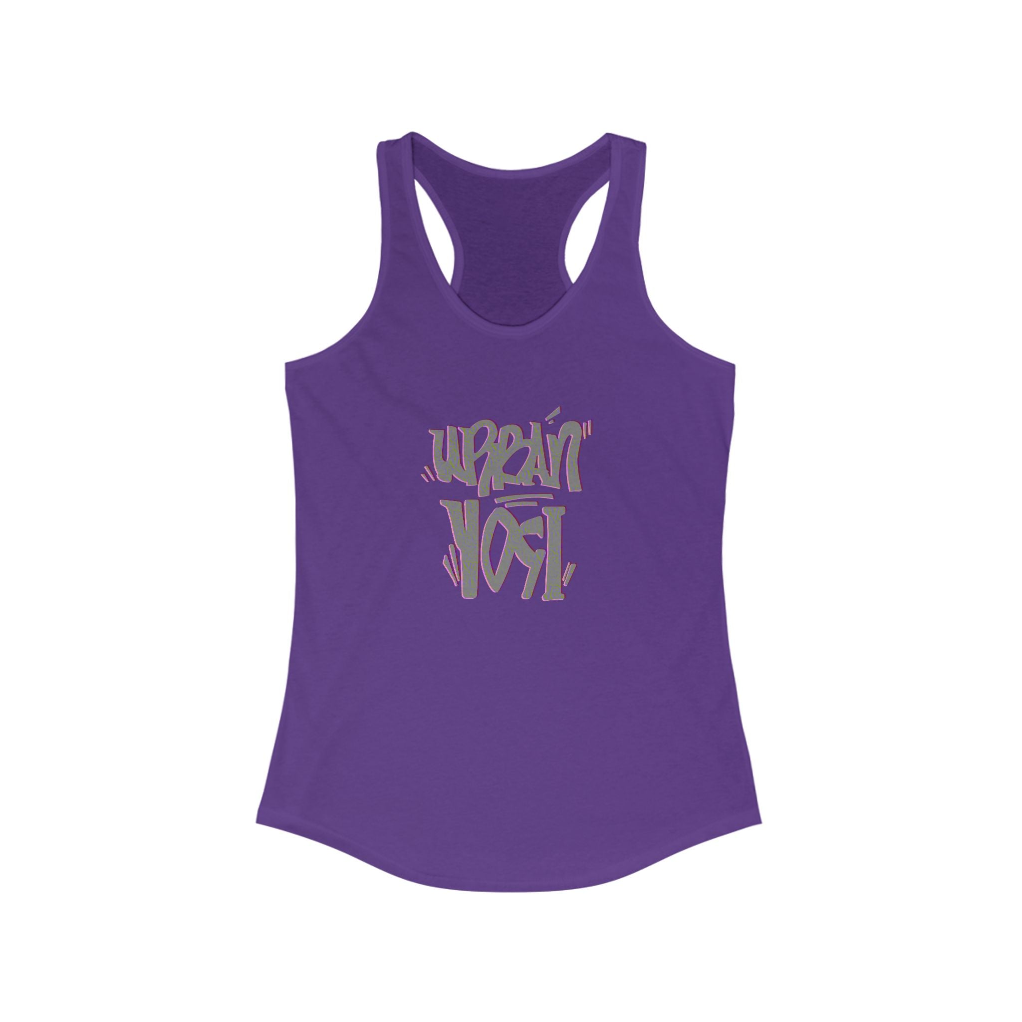 Urban Yogi Racerback Tank - Trendy Hand-drawn Summer Top