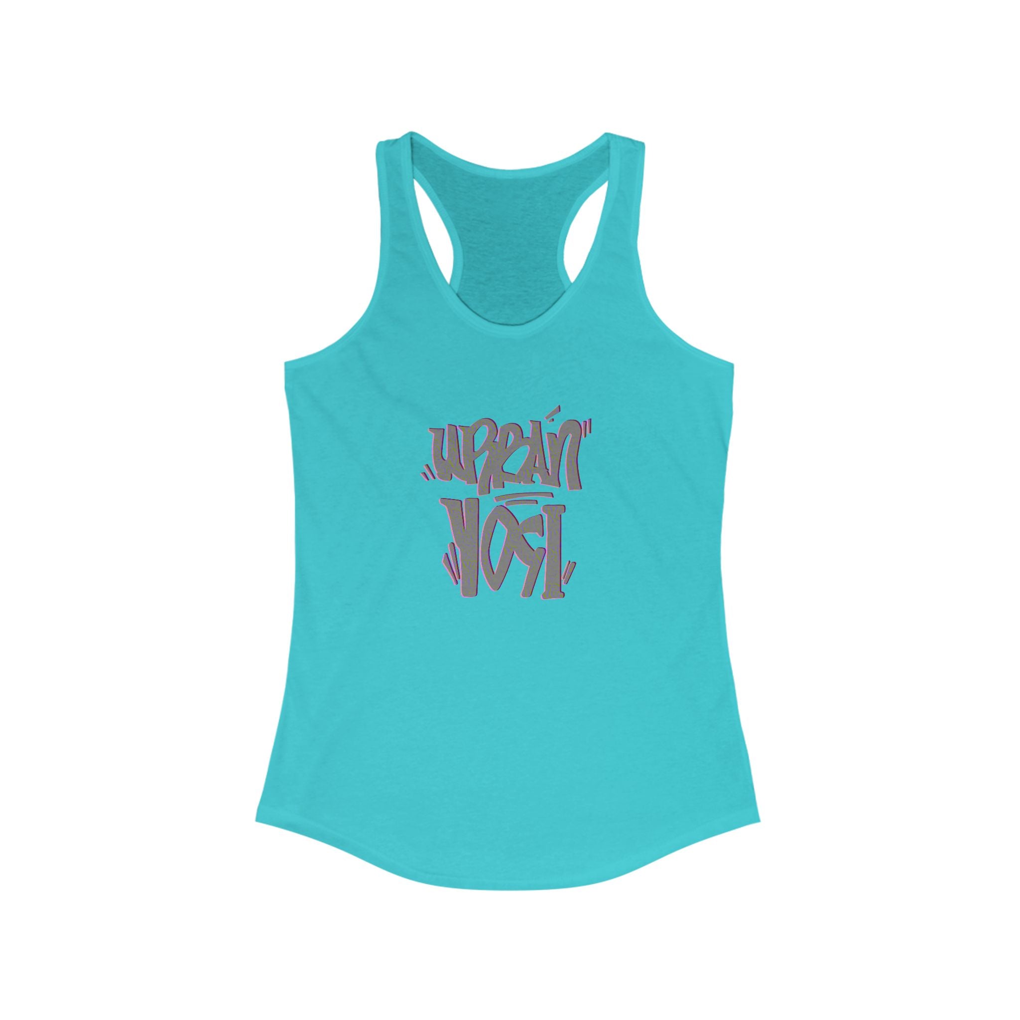 Urban Yogi Racerback Tank - Trendy Hand-drawn Summer Top