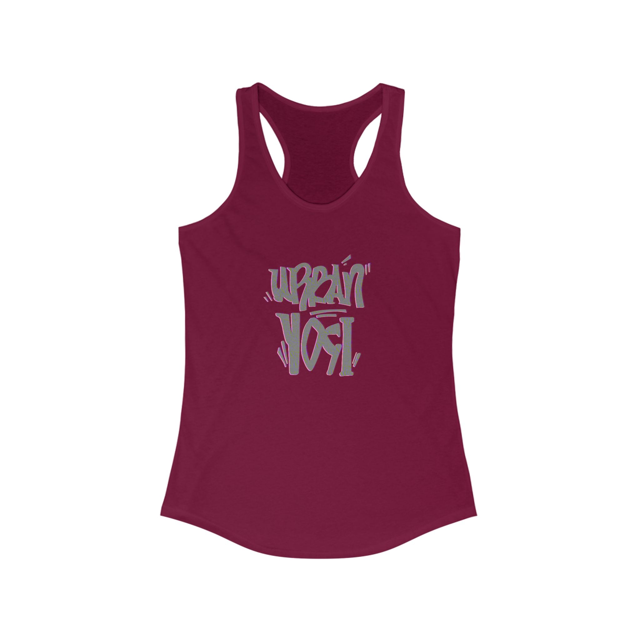 Urban Yogi Racerback Tank - Trendy Hand-drawn Summer Top