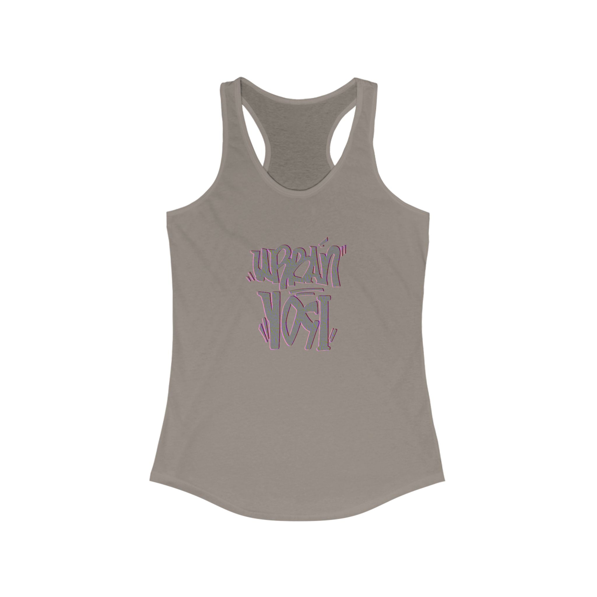 Urban Yogi Racerback Tank - Trendy Hand-drawn Summer Top