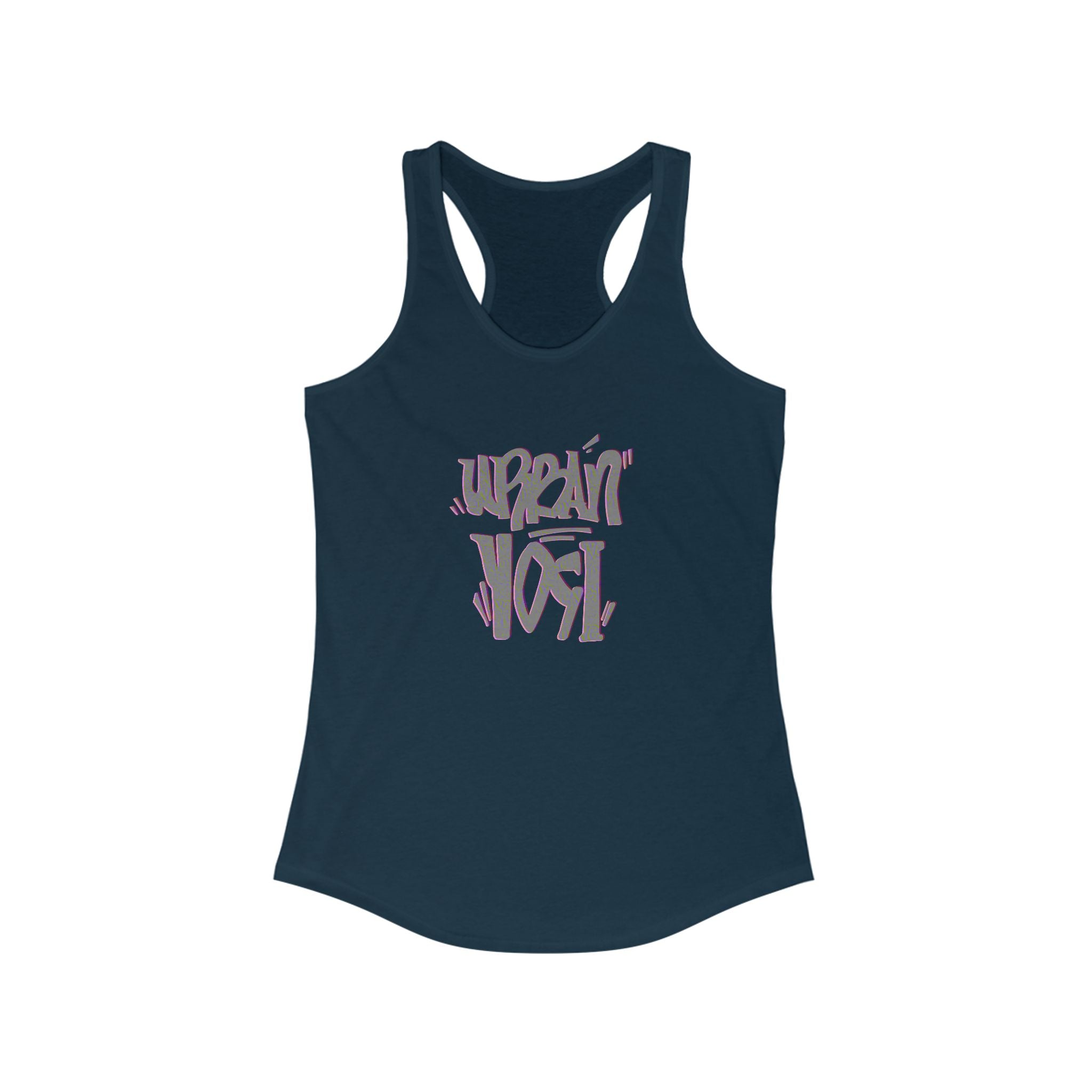 Urban Yogi Racerback Tank - Trendy Hand-drawn Summer Top