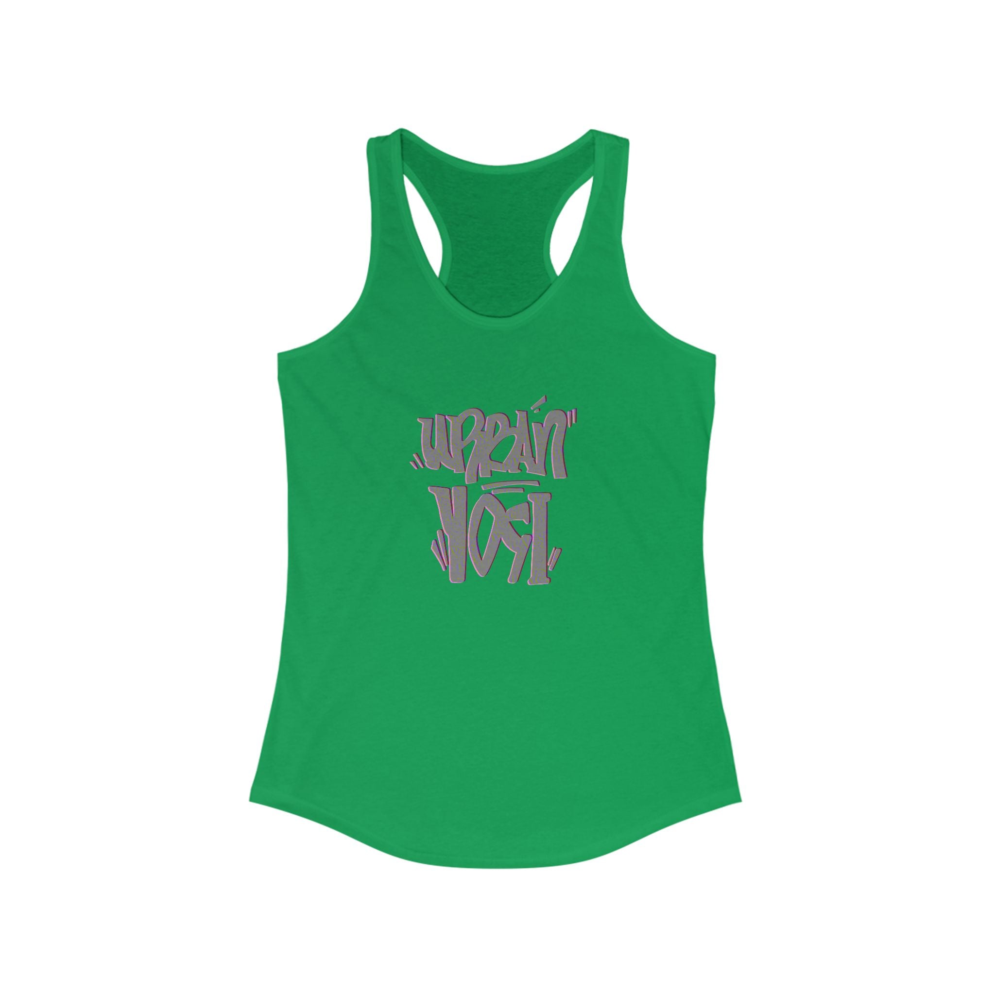 Urban Yogi Racerback Tank - Trendy Hand-drawn Summer Top