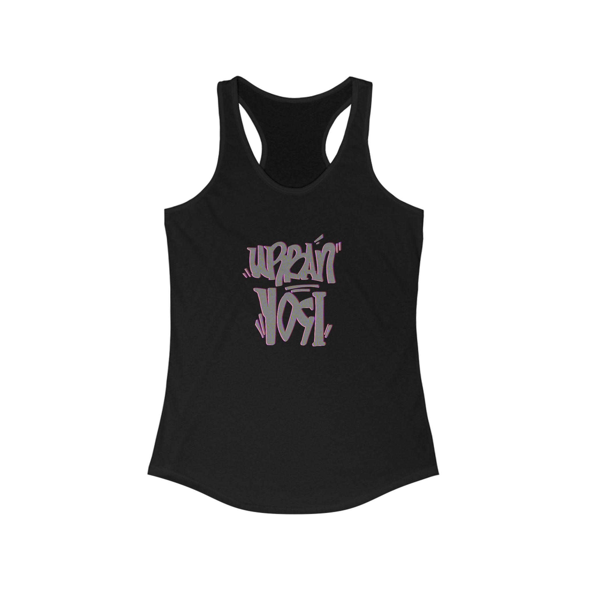 Urban Yogi Racerback Tank - Trendy Hand-drawn Summer Top