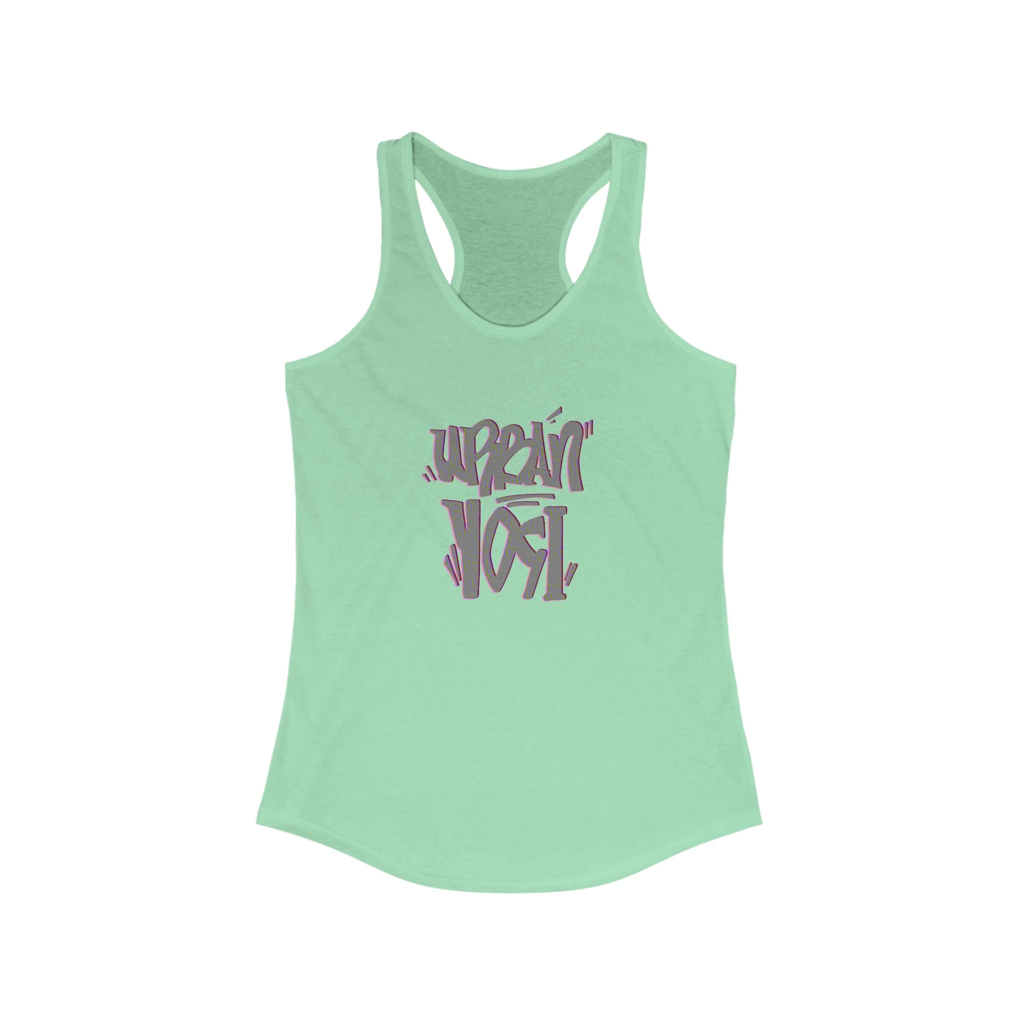 Urban Yogi Racerback Tank - Trendy Hand-drawn Summer Top