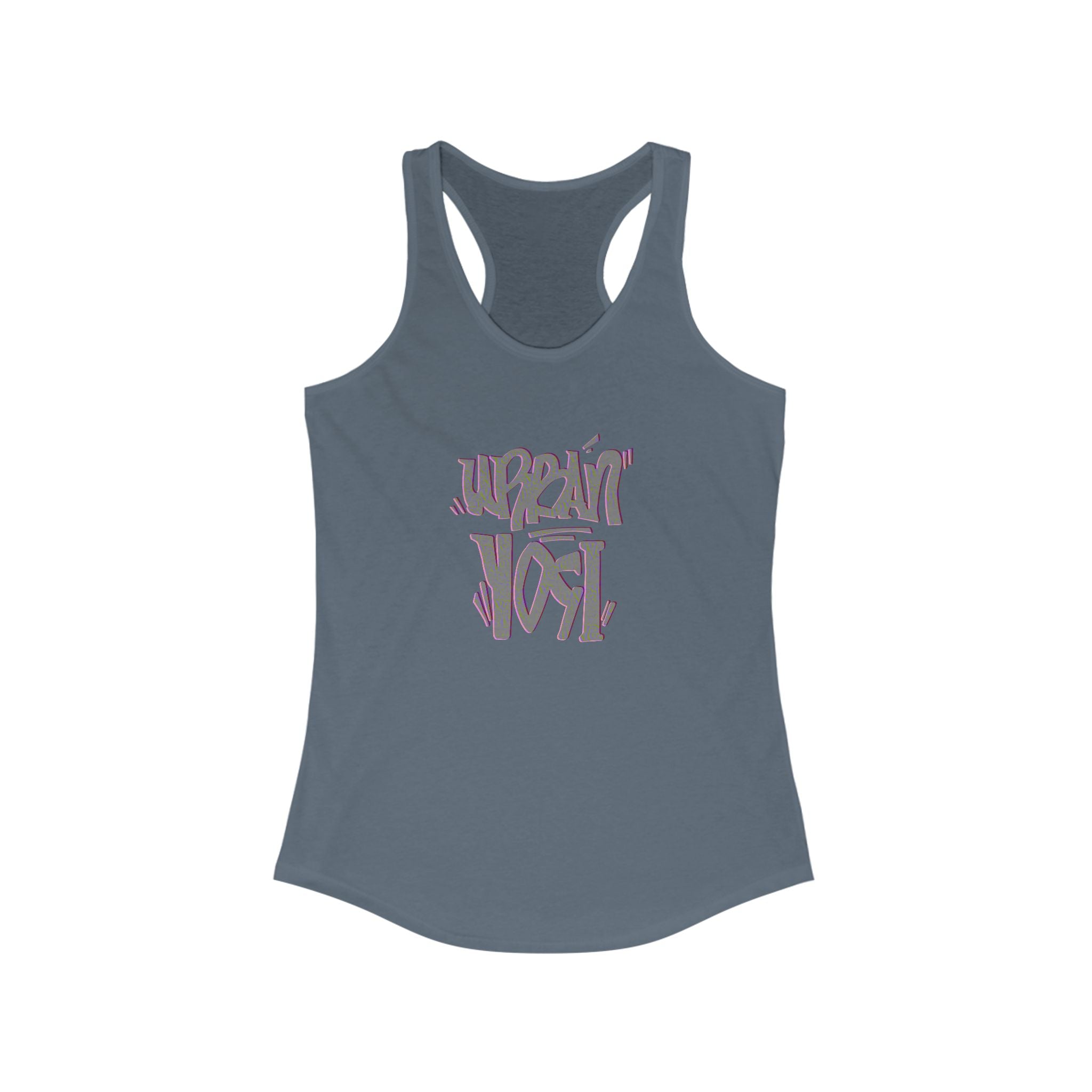 Urban Yogi Racerback Tank - Trendy Hand-drawn Summer Top