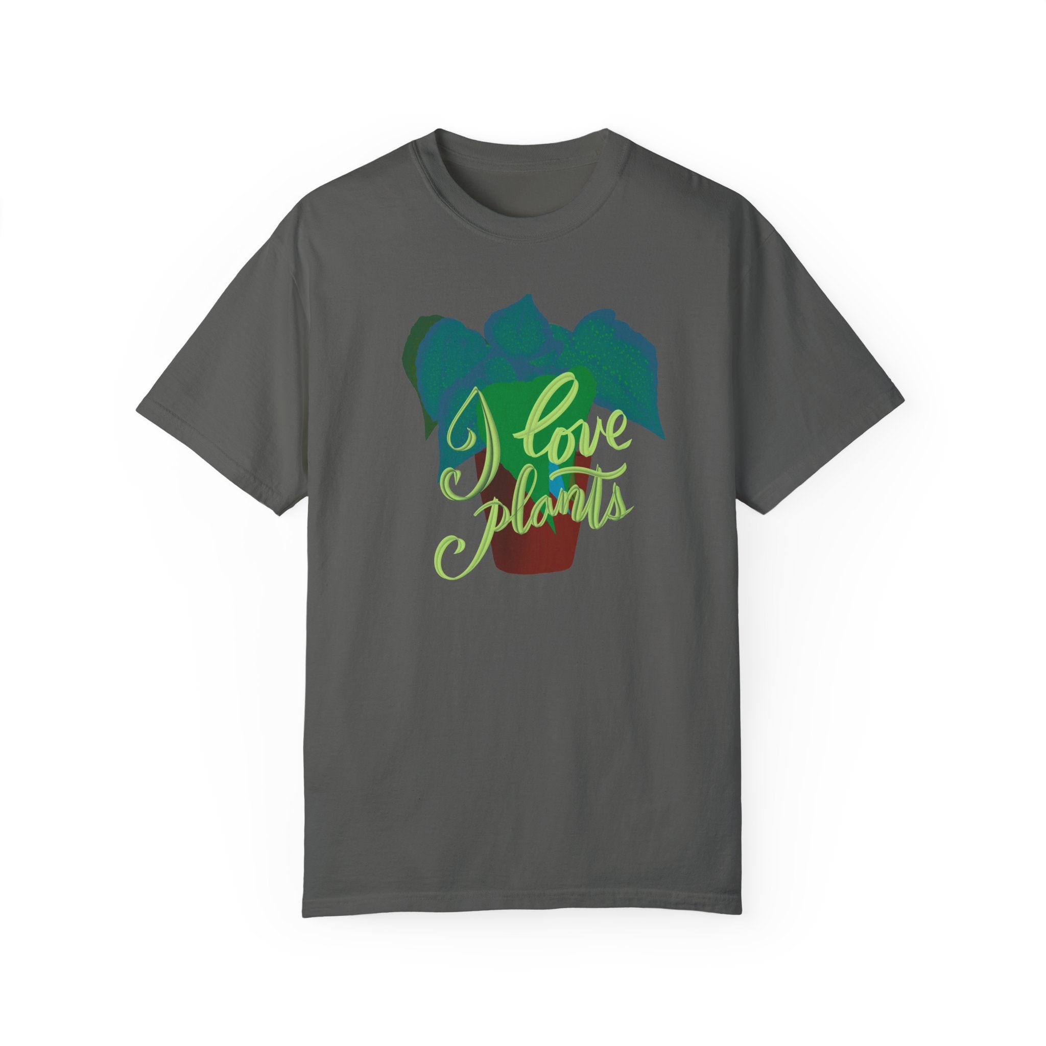 I LOVE PLANTS Unisex Garment-Dyed T-shirt