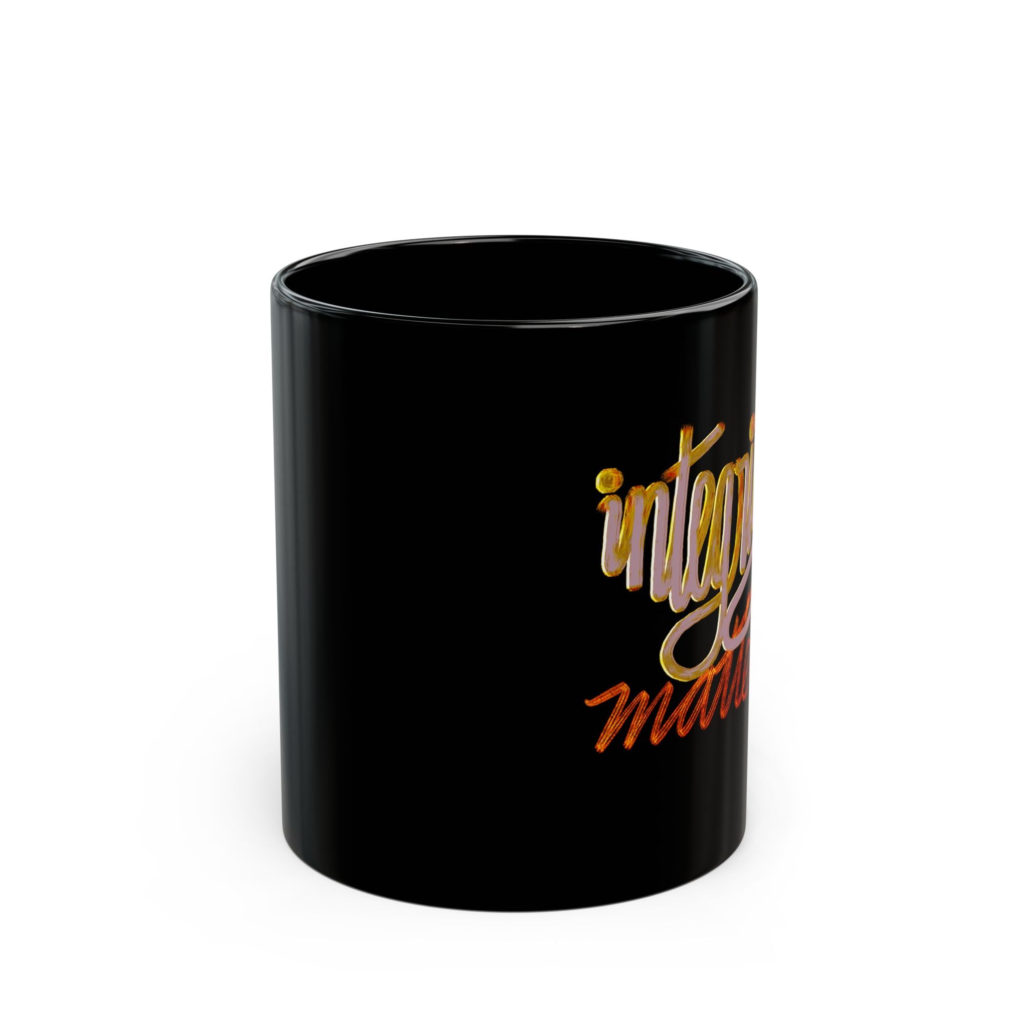 INTEGRITY MATTERS Black Mug (11oz)