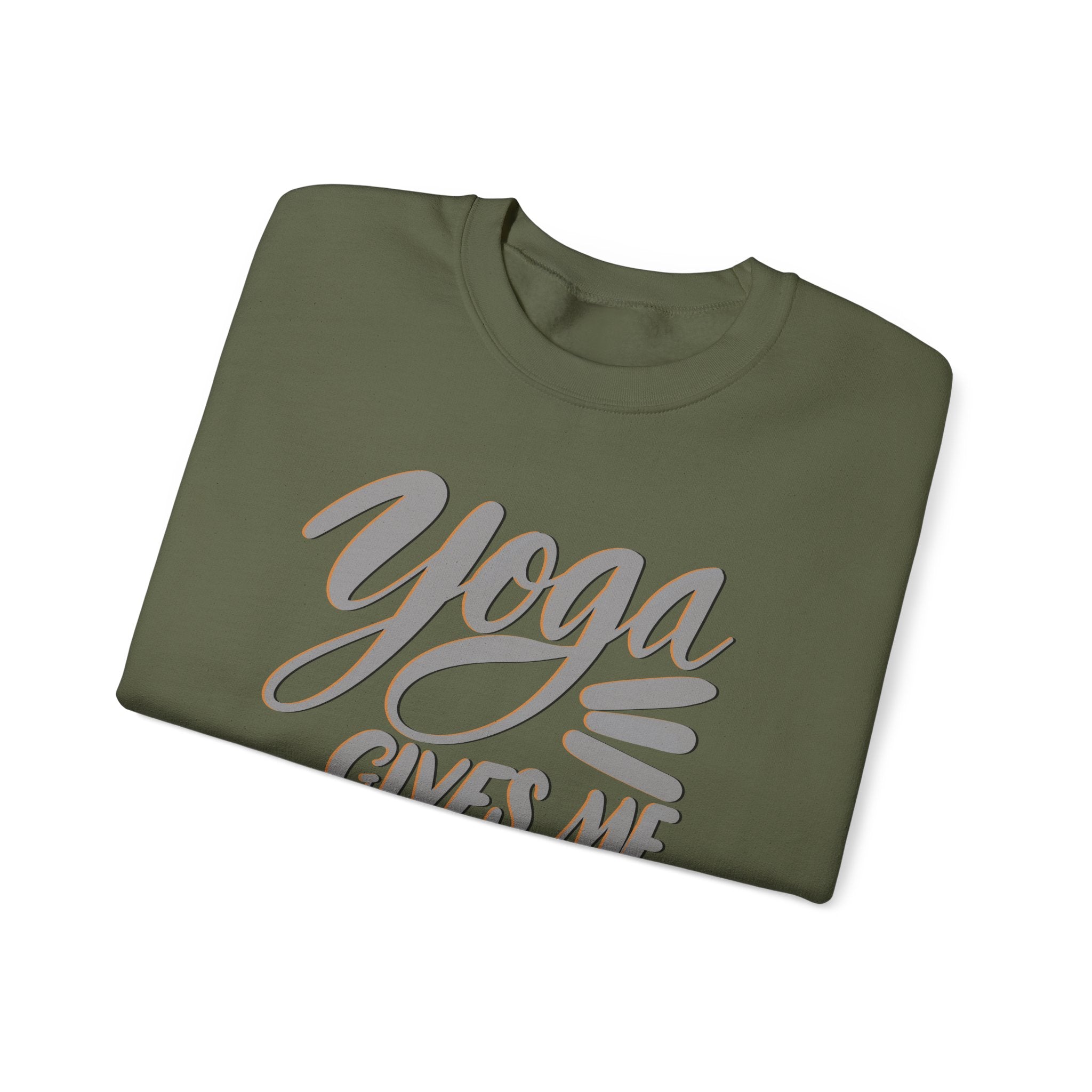 YOGA GIVES ME LIFE Heavy Blend™ Crewneck Sweatshirt l