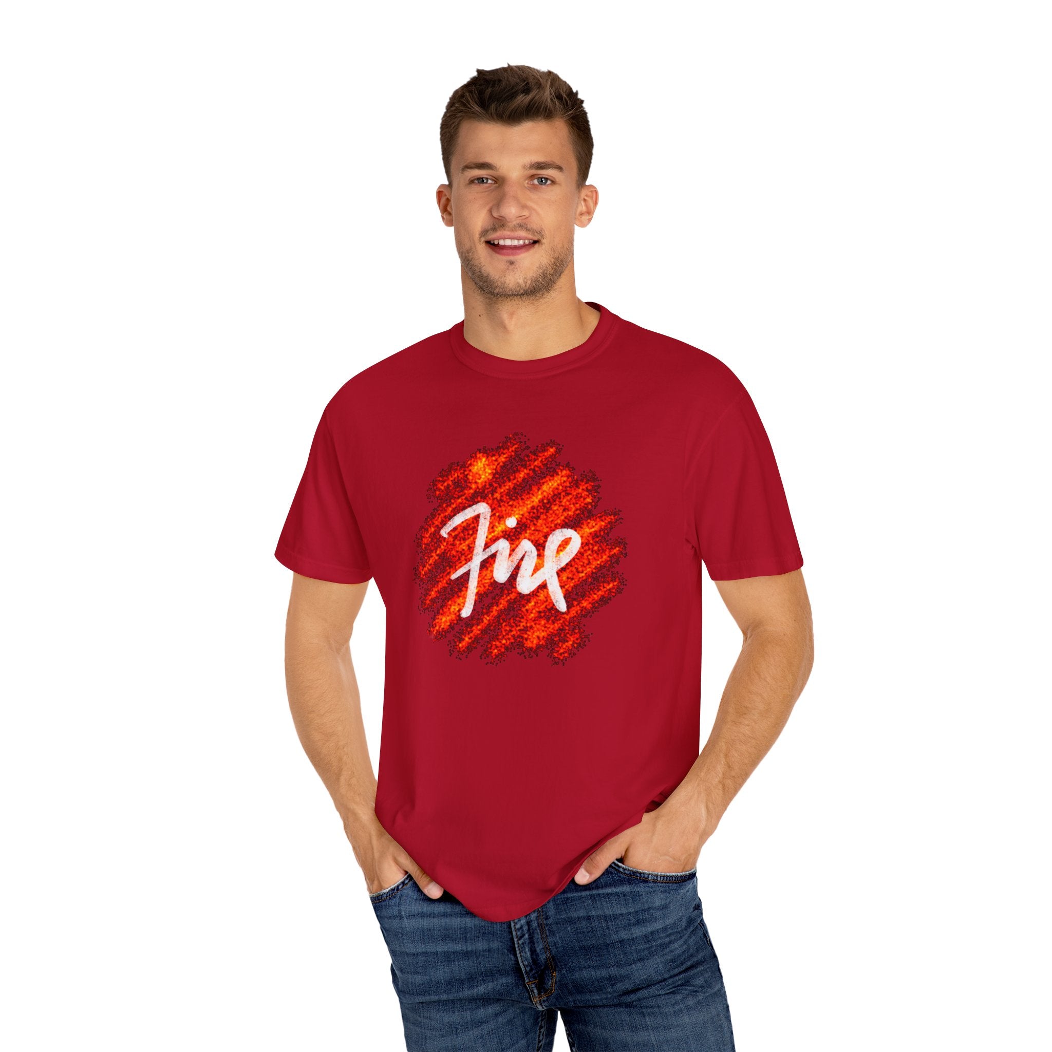 FIRE Unisex Garment-Dyed T-shirt