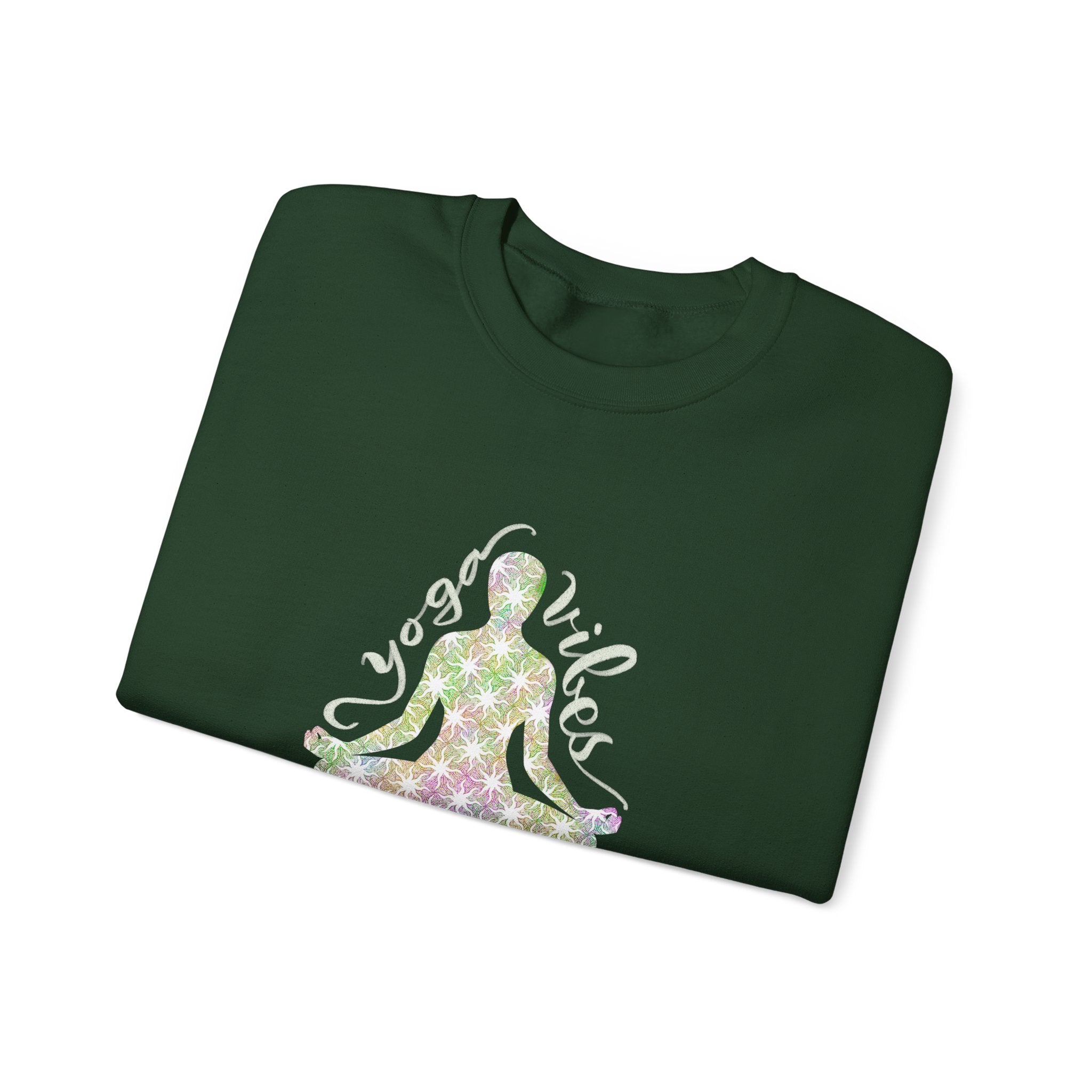 Meditation Yoga Sweatshirt — Peaceful Lotus Pose Graphic Crewneck