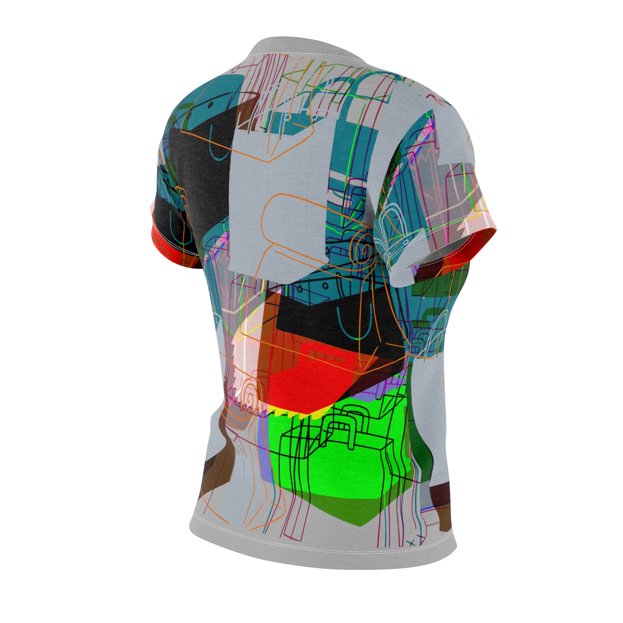 MODERN ABSTRACT Women's Cut & Sew Tee (AOP)