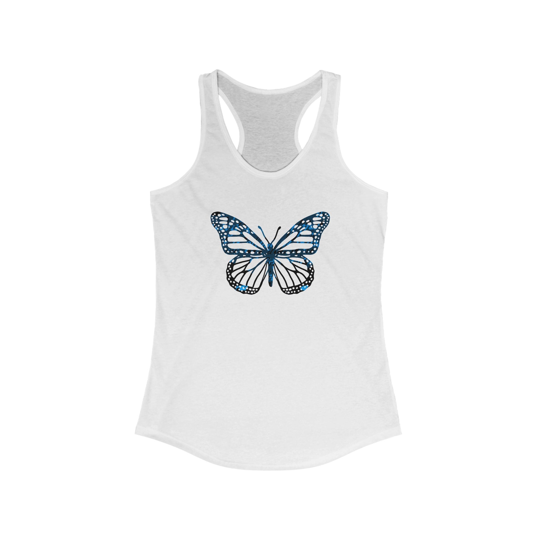 Butterfly Graphic Women's Racerback Tank - Perfect for Summer & Fitness