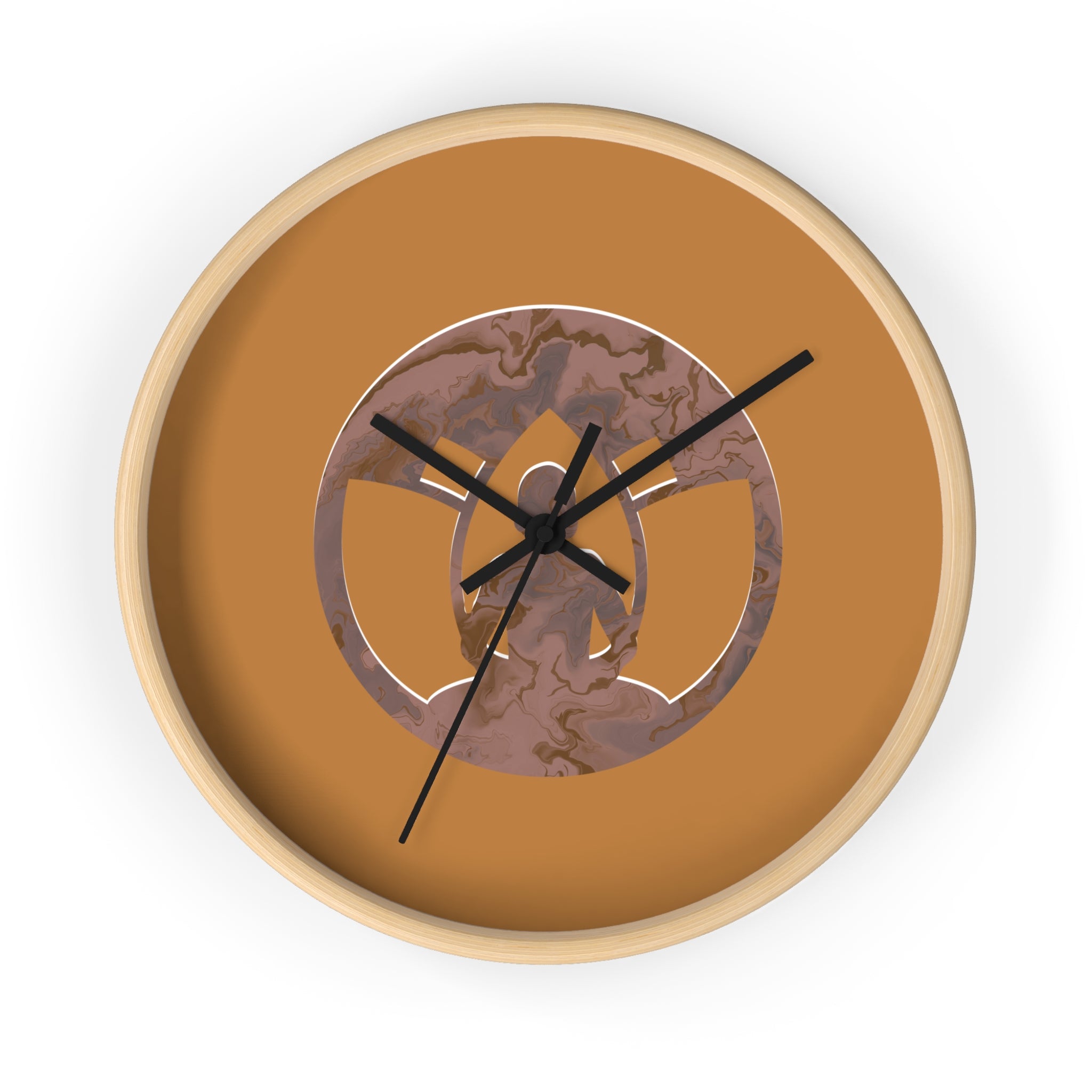 Elegant Marble Look Buddha Wall Clock - Meditation Decor for Mindfulness Lovers