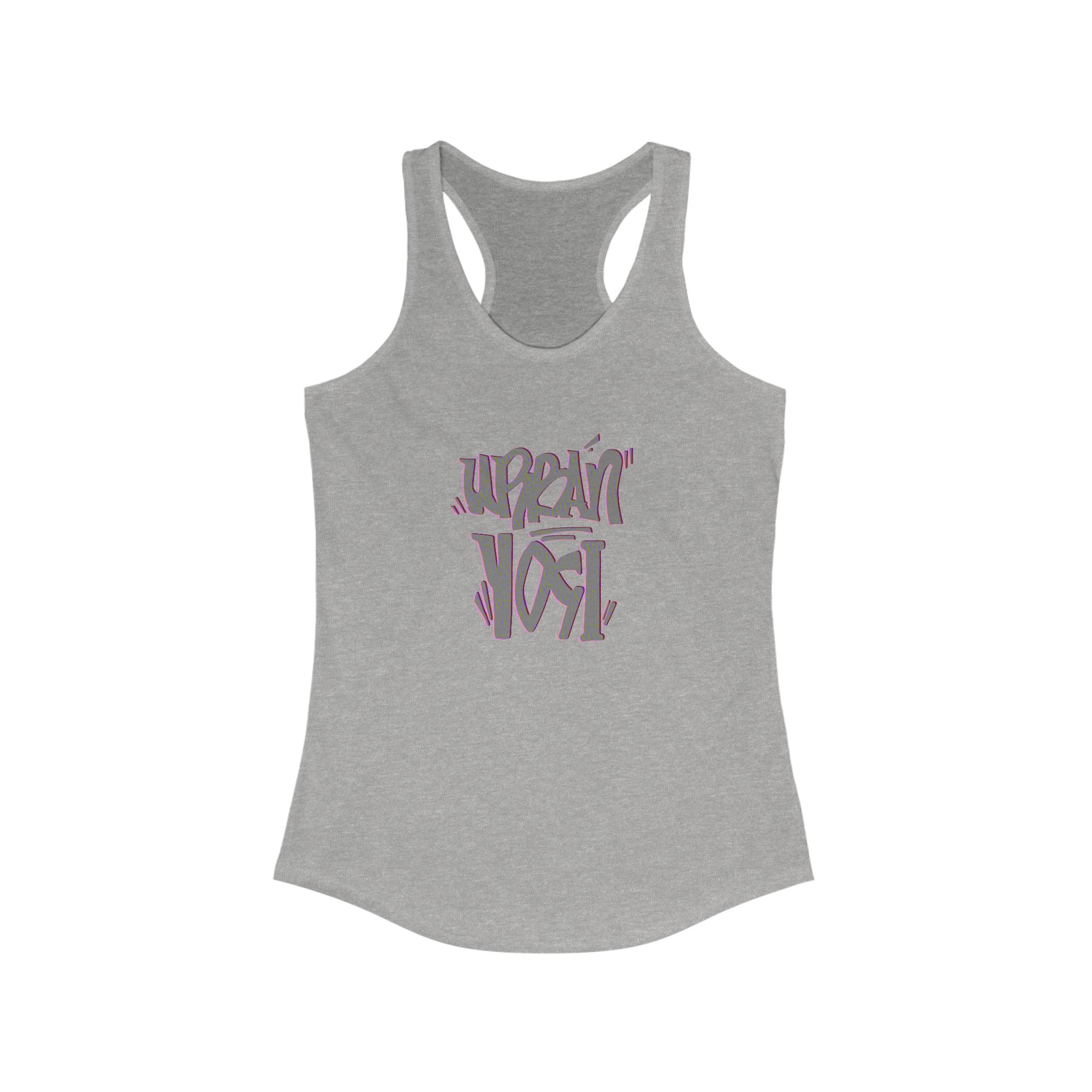 Urban Yogi Racerback Tank - Trendy Hand-drawn Summer Top