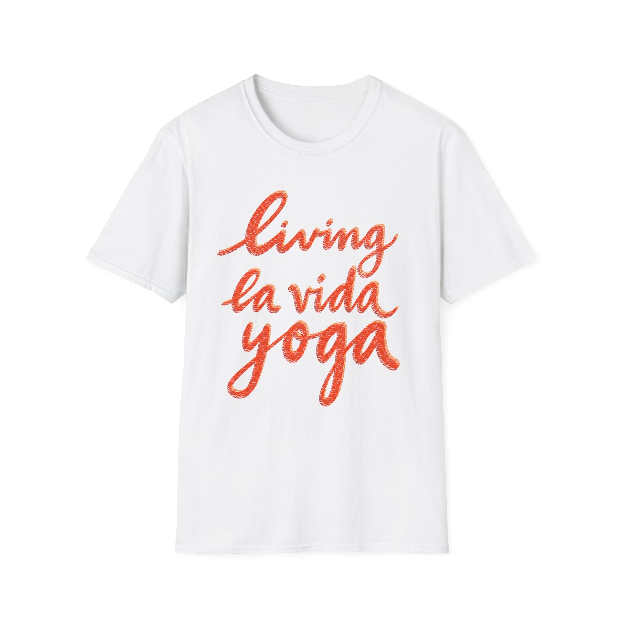 Living La Vida Yoga Unisex T-Shirt, Yoga Gift, Relaxed Fit Tee, Meditation Apparel, Fitness Wear, Gift for Yogis