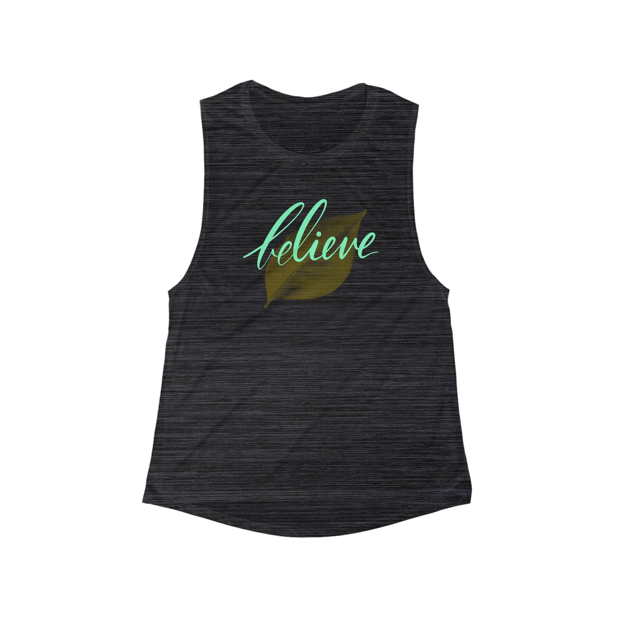 BELIEVE Women's Flowy Scoop Muscle Tank