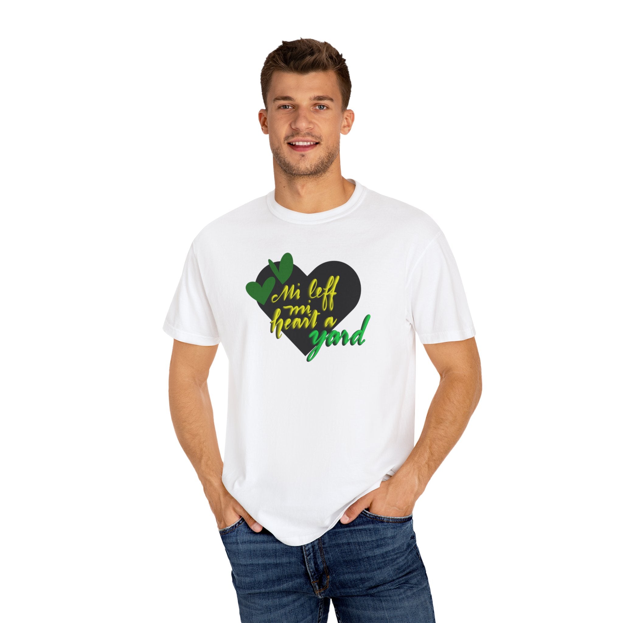 JAMAICA HEART Unisex Garment-Dyed T-shirt