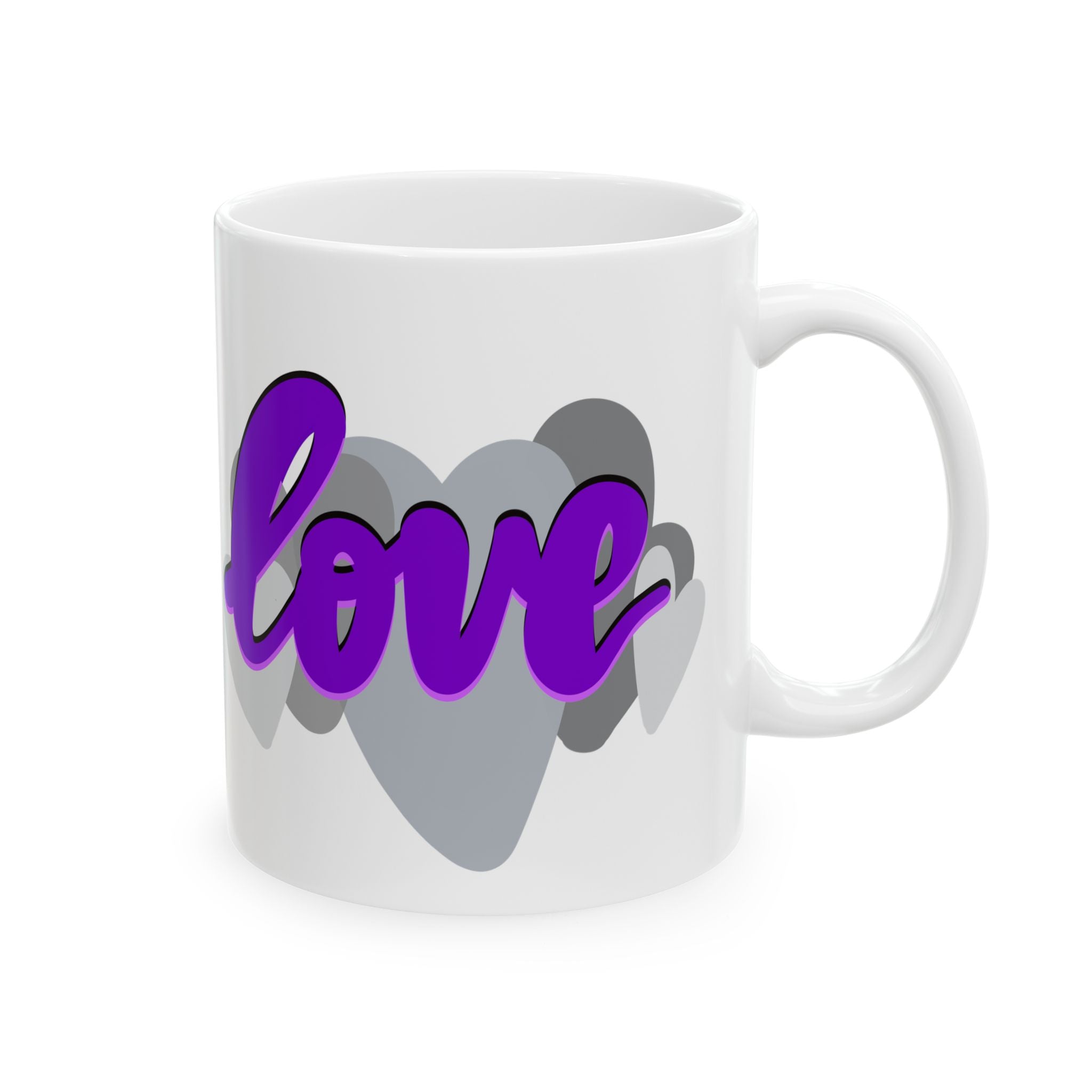 LOVE Ceramic Mug, (11oz,)