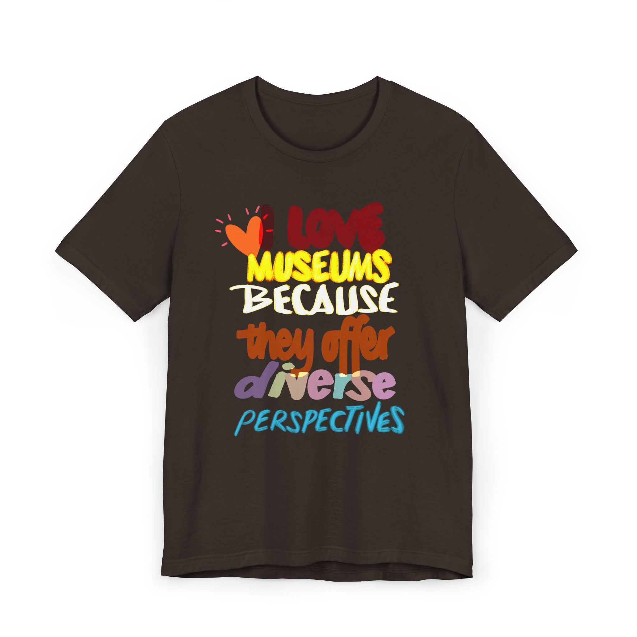 MUSEUMS DIVERSE PERSPECTIVES Unisex Jersey Short Sleeve Tee