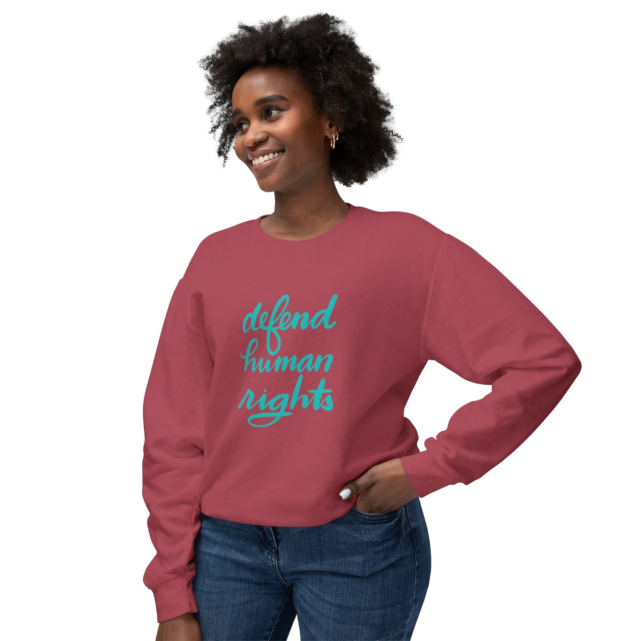 Defend Human Rights Crewneck Sweatshirt