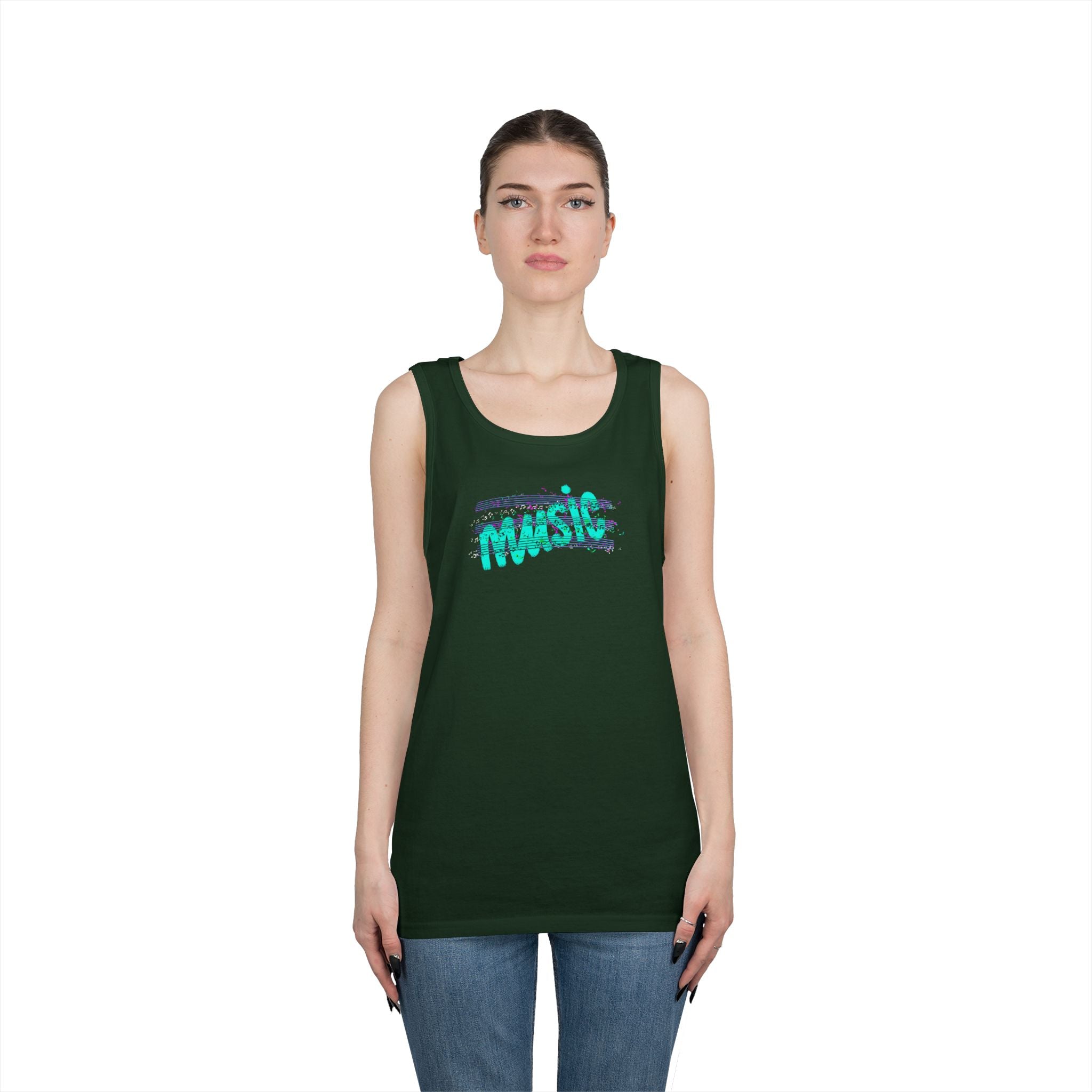 Music Vibes Unisex Heavy Cotton Tank Top
