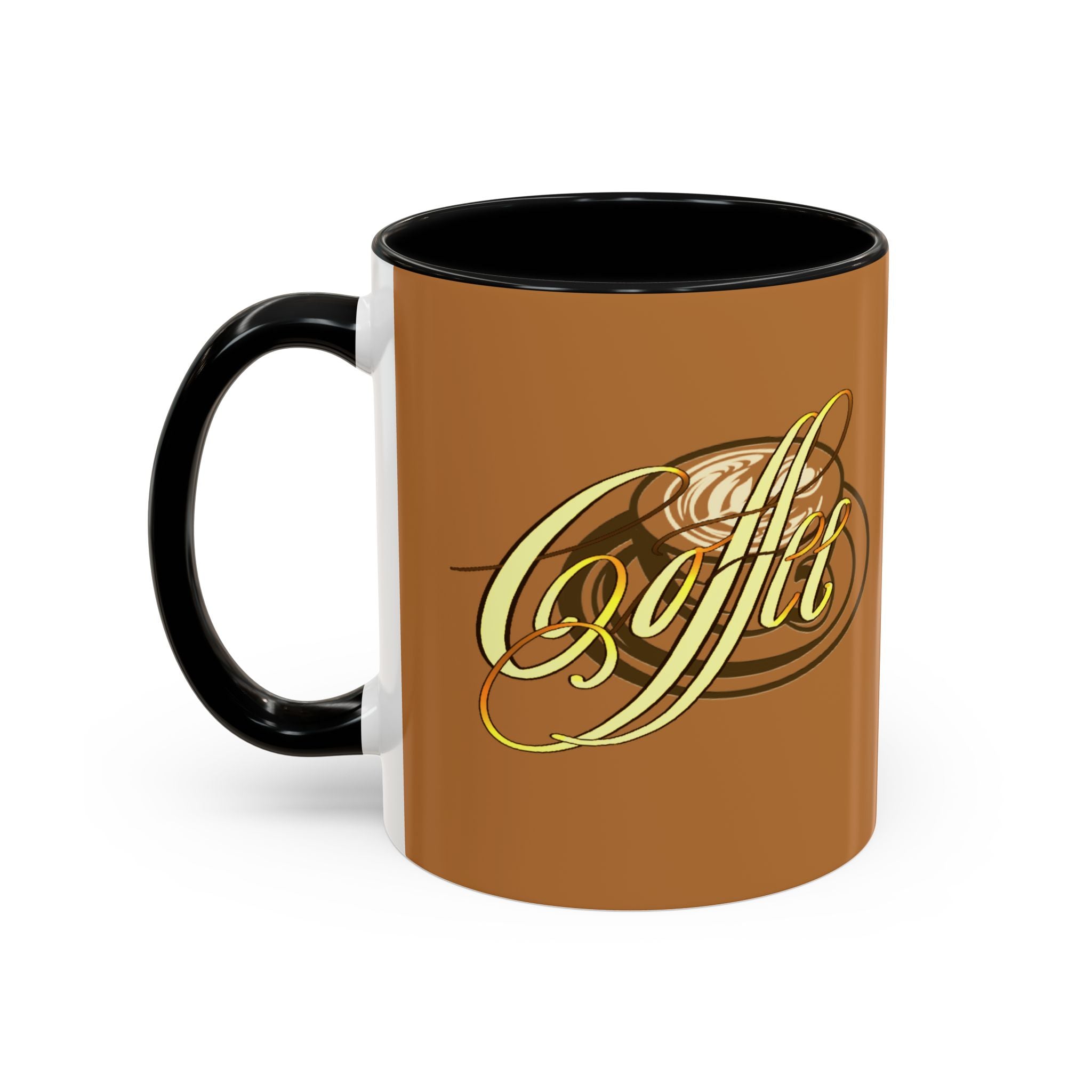 COFFEE CALLIGRAPHY Accent Coffee Mug (11 oz)