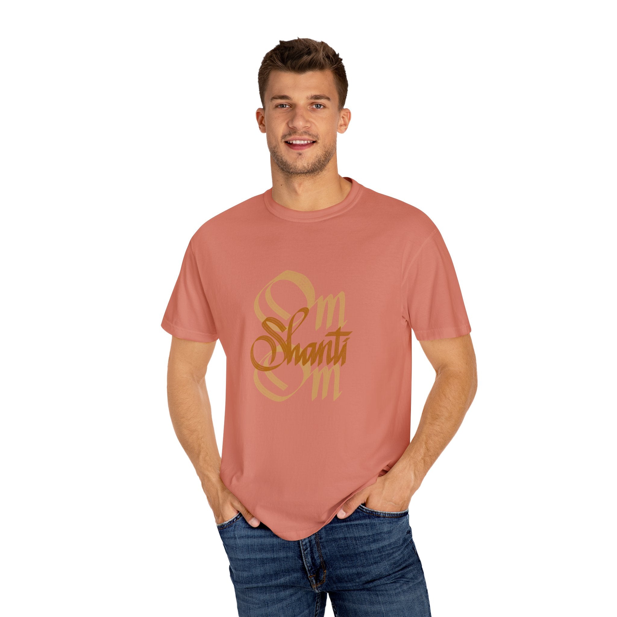 OM SHANTI OM Unisex Garment-Dyed T-shirt