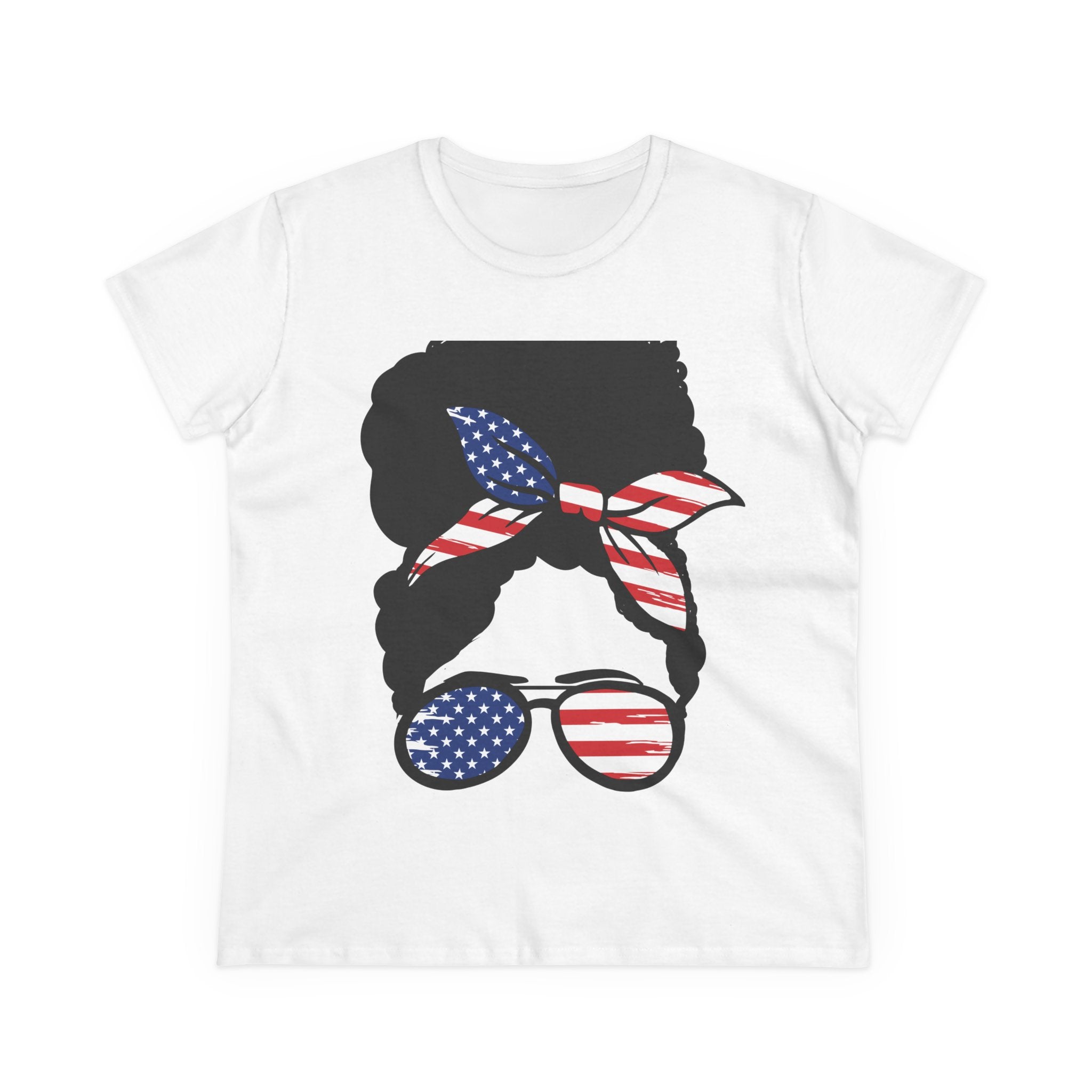 Cotton Tee with Americana Design