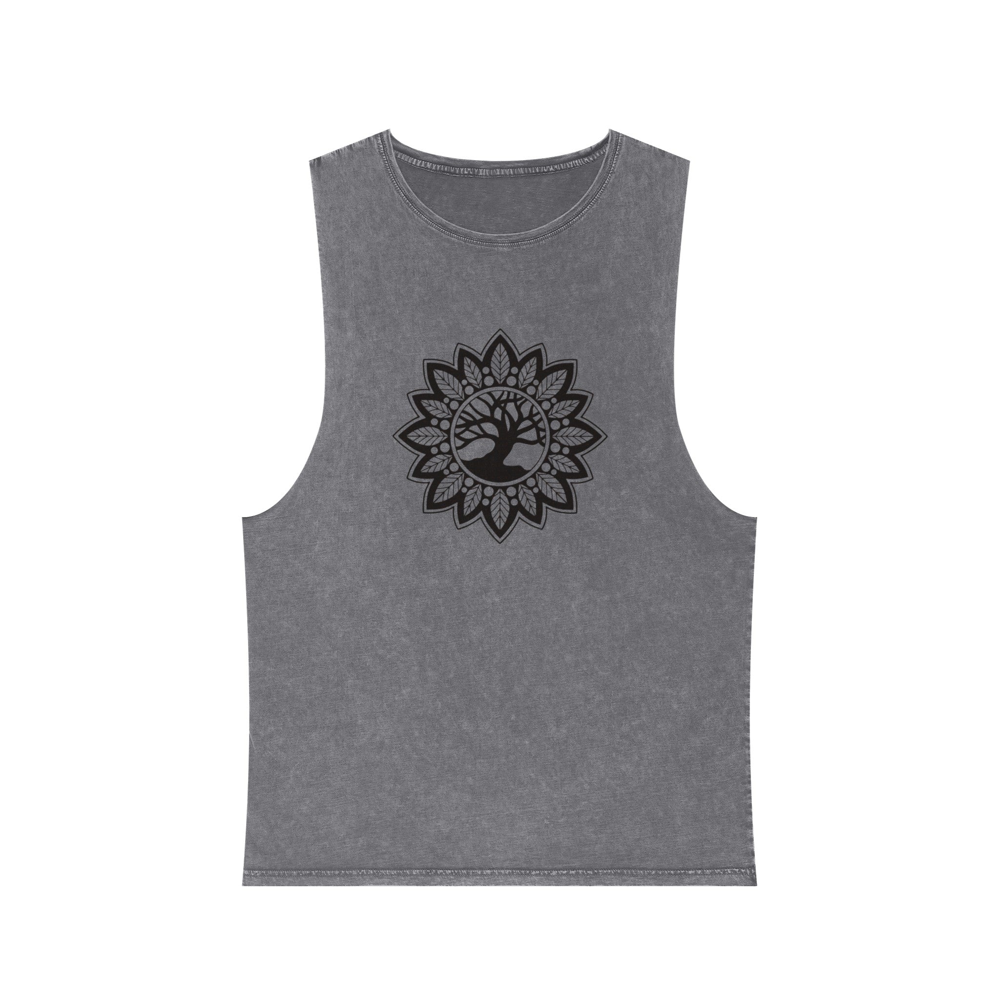 YOGA TREE Unisex Stonewash Tank Top