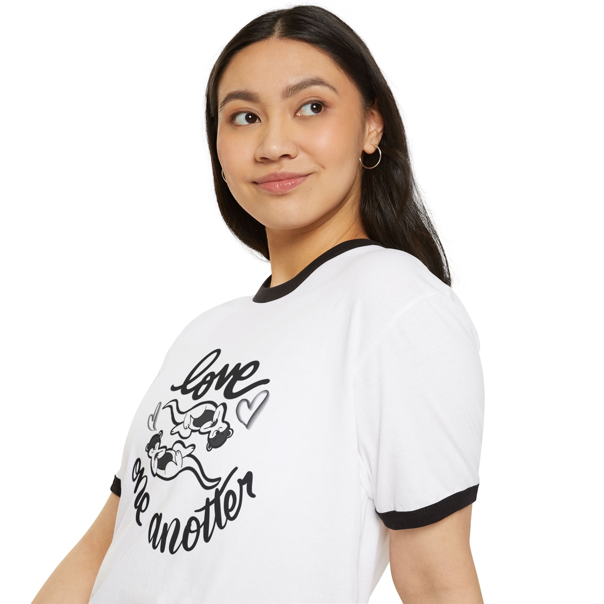 Love One Anotter Unisex Cotton Ringer T-Shirt
