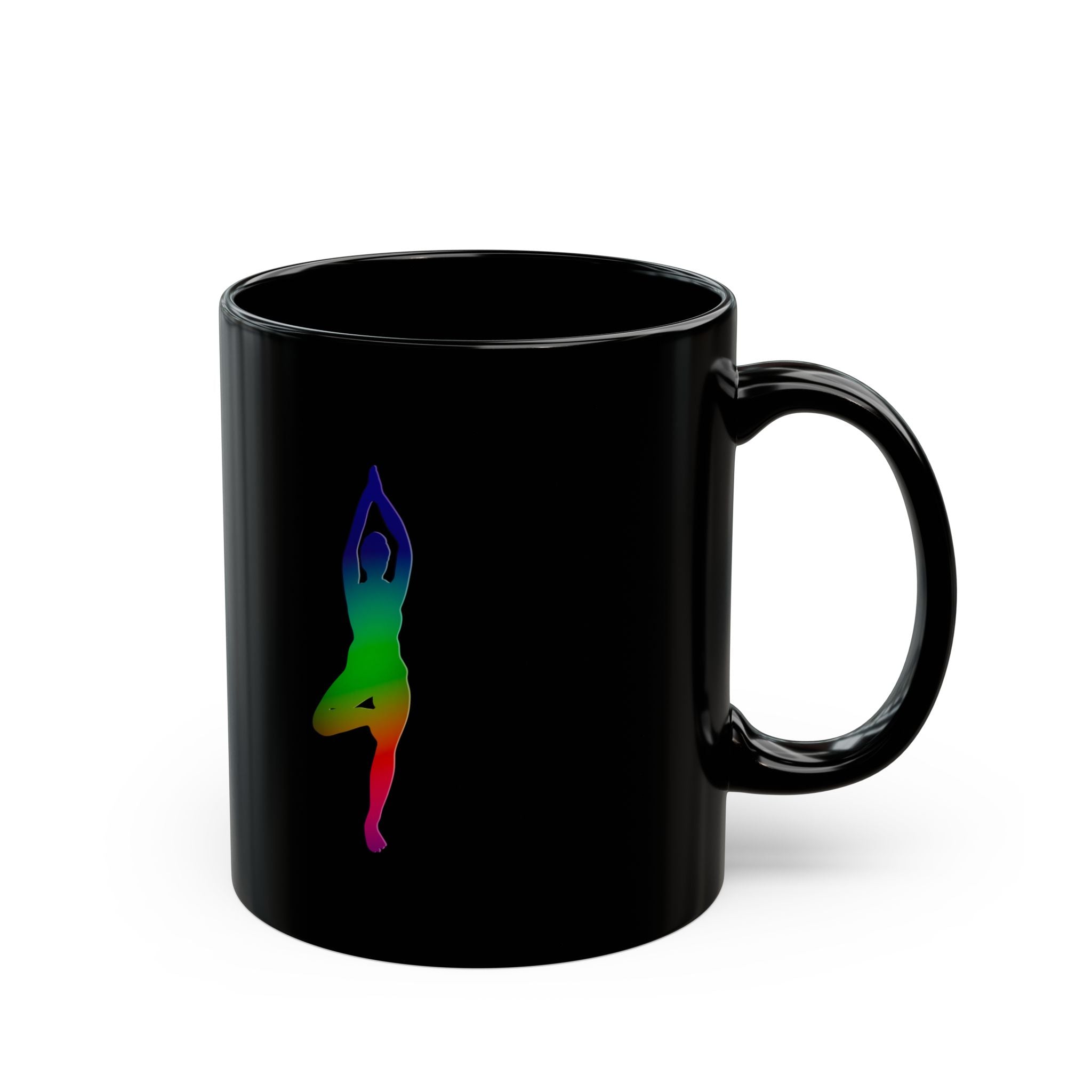 TREE POSE Black Mug (11oz)