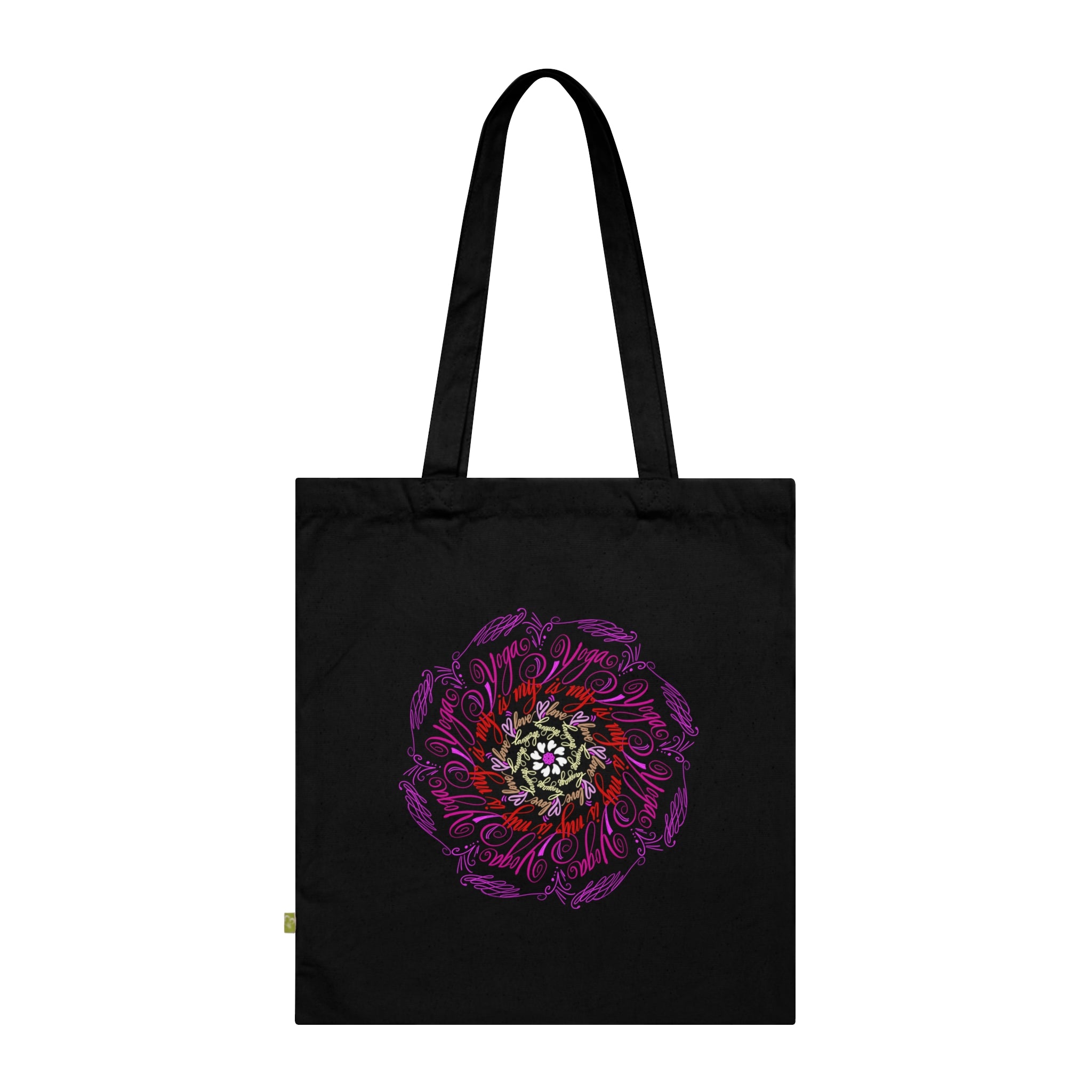 YOGA IS MY LOVE LANGUAGE Organic Cotton Tote Bag