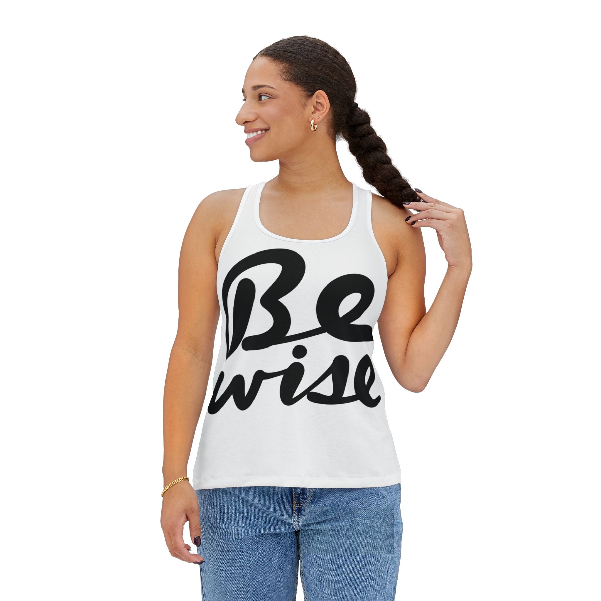 Empowering Women's Tank Top - 'Be Wise', Inspirational Gift, Casual Wear, Fitness, Summer Vibe, Mindfulness Apparel