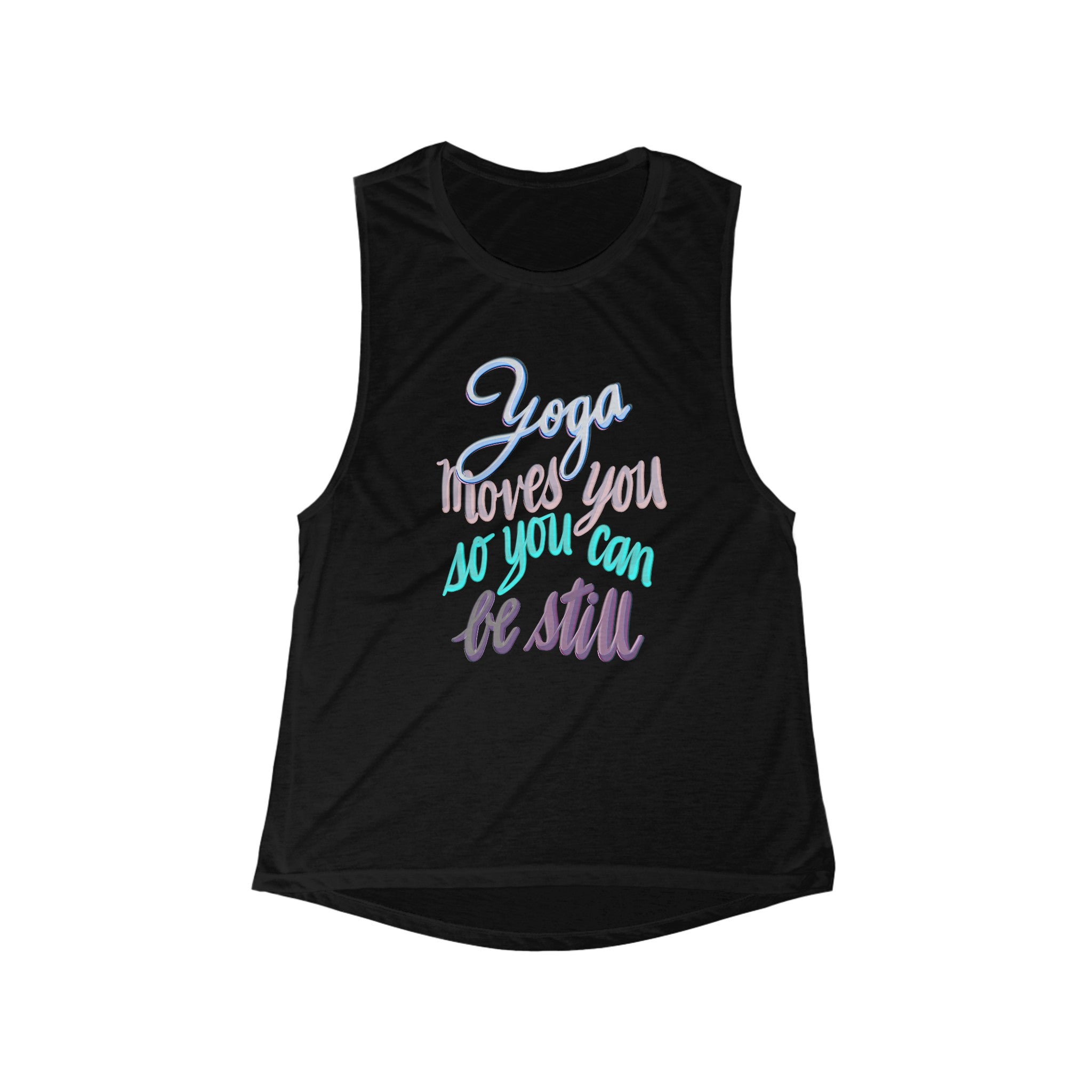 YOGA MOVES YOU Women's Flowy Scoop Muscle Tank