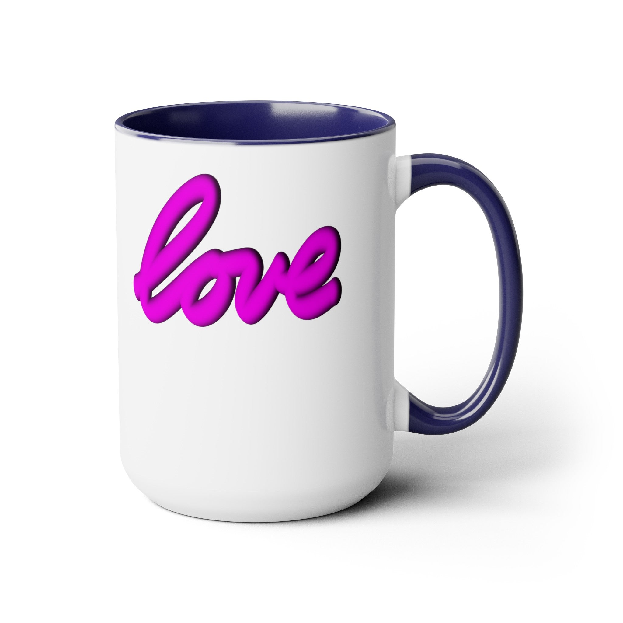 Two-Tone Coffee Mugs, 15oz