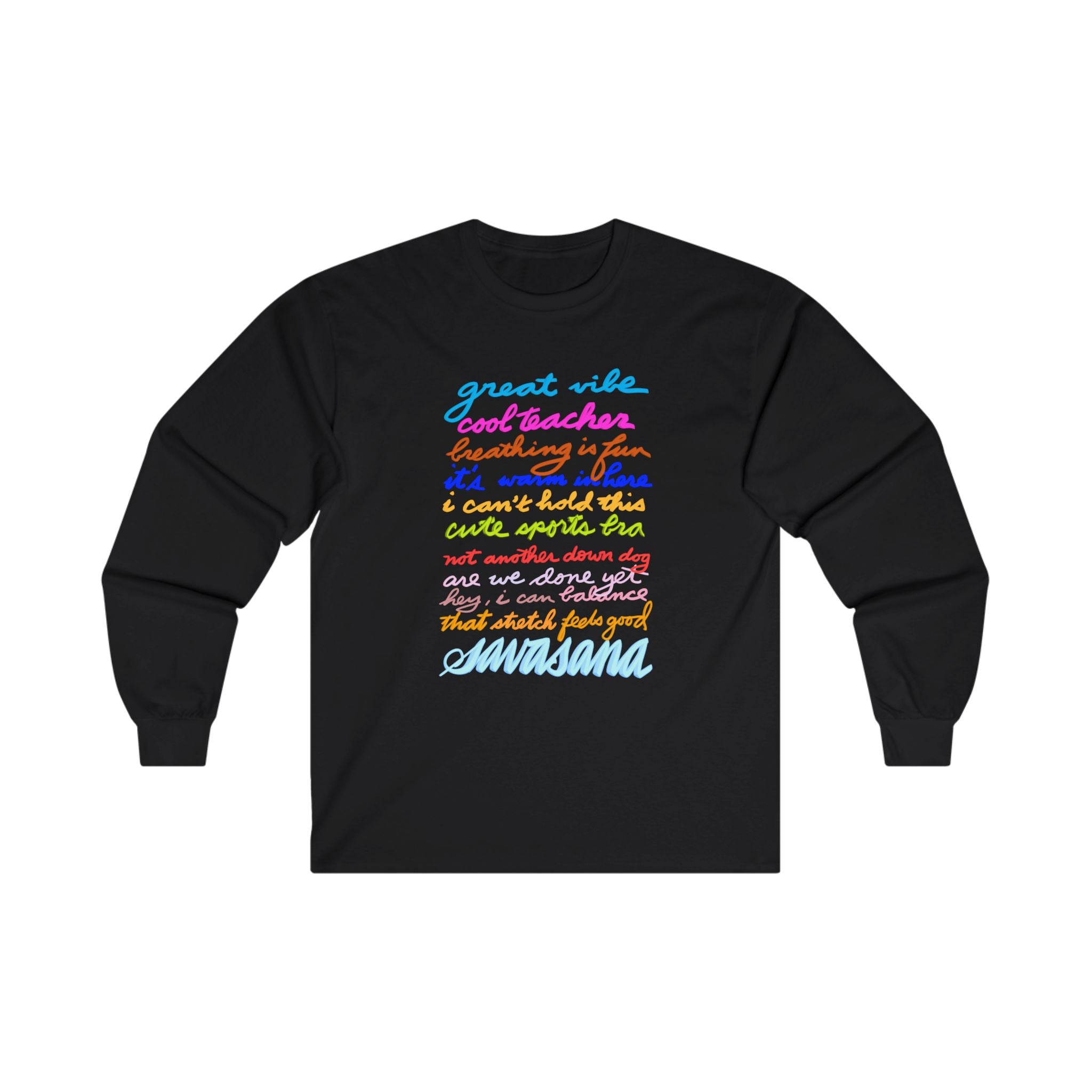 SCATTERED THOUGHTS YOGA  Unisex Ultra Cotton Long Sleeve Tee