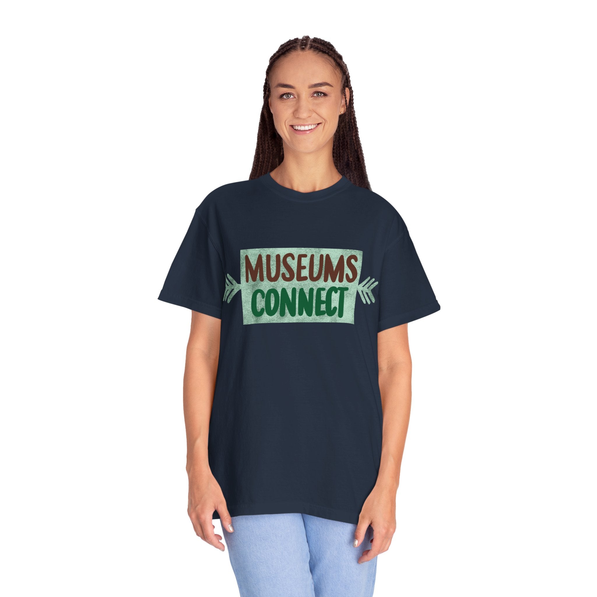 MUSEUMS CONNECT Unisex Garment-Dyed T-shirt