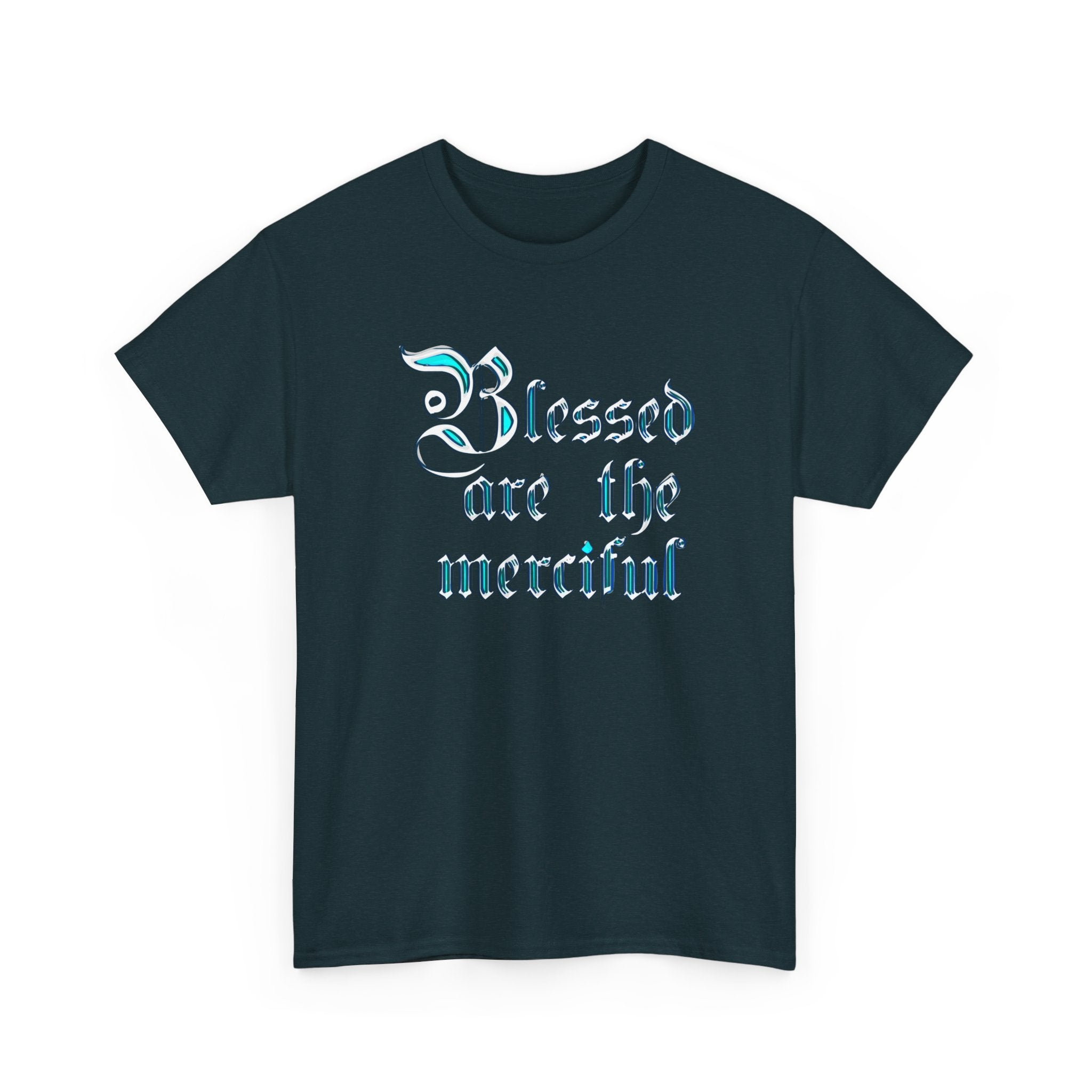 Blessed Are the Merciful Unisex Heavy Cotton Tee - Stylish Spiritual Apparel