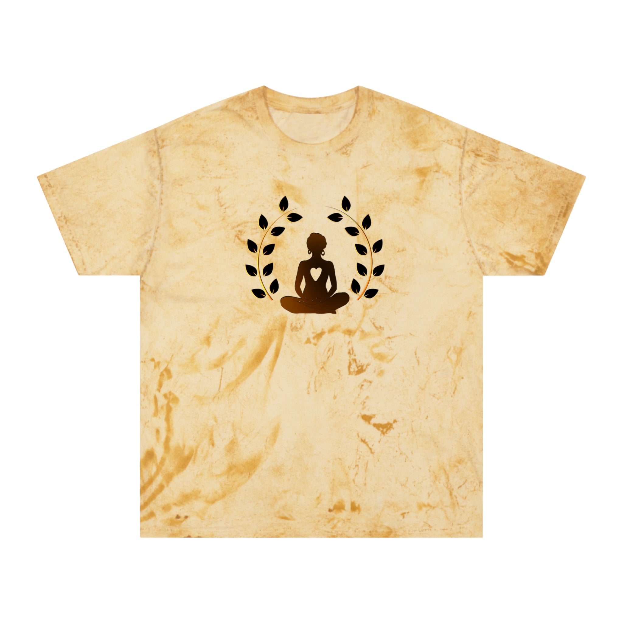Unisex Color Blast Meditation T-Shirt - Relaxing Vibe for Mindfulness Lovers