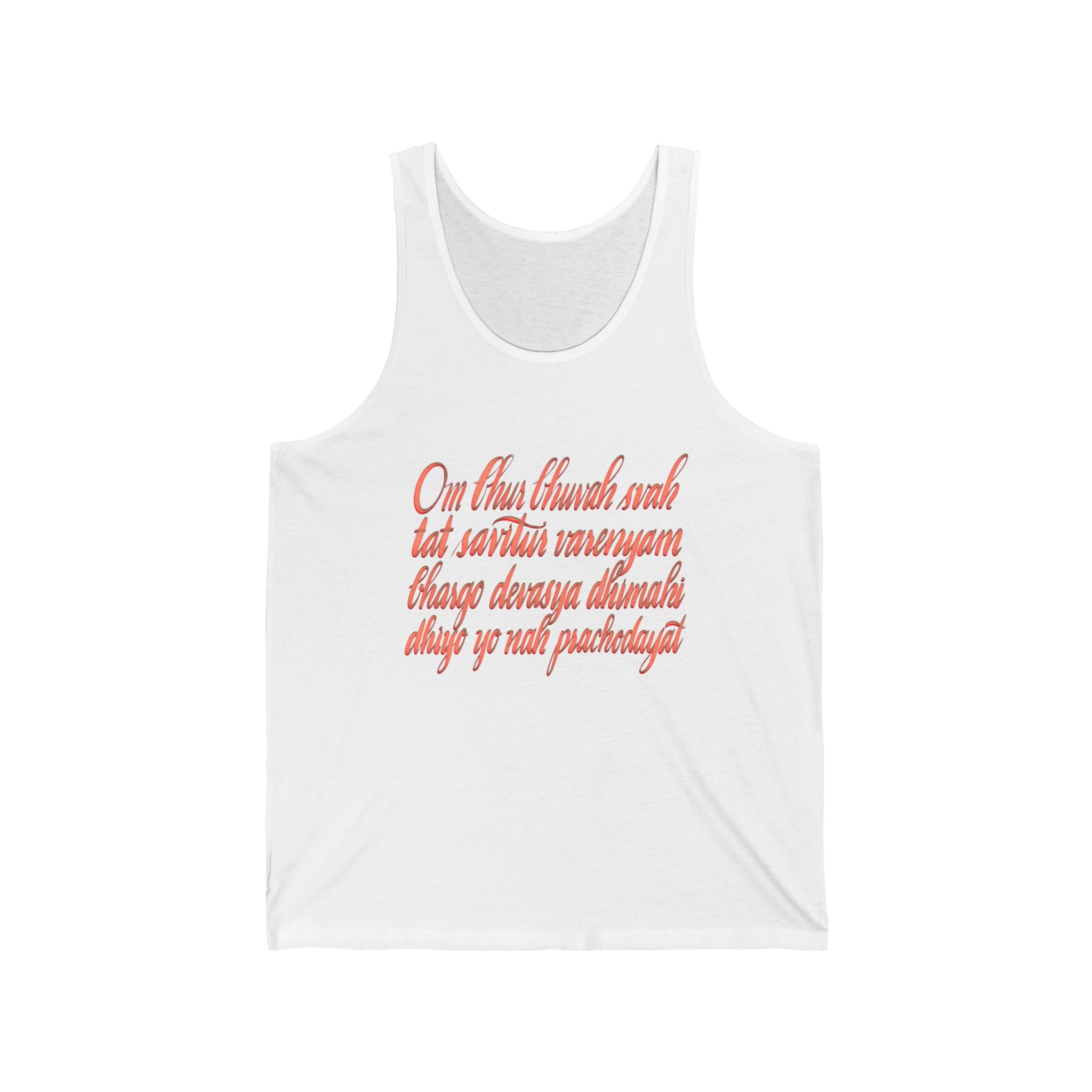 Inspirational Unisex Jersey Tank Top - Spiritual Quote Design