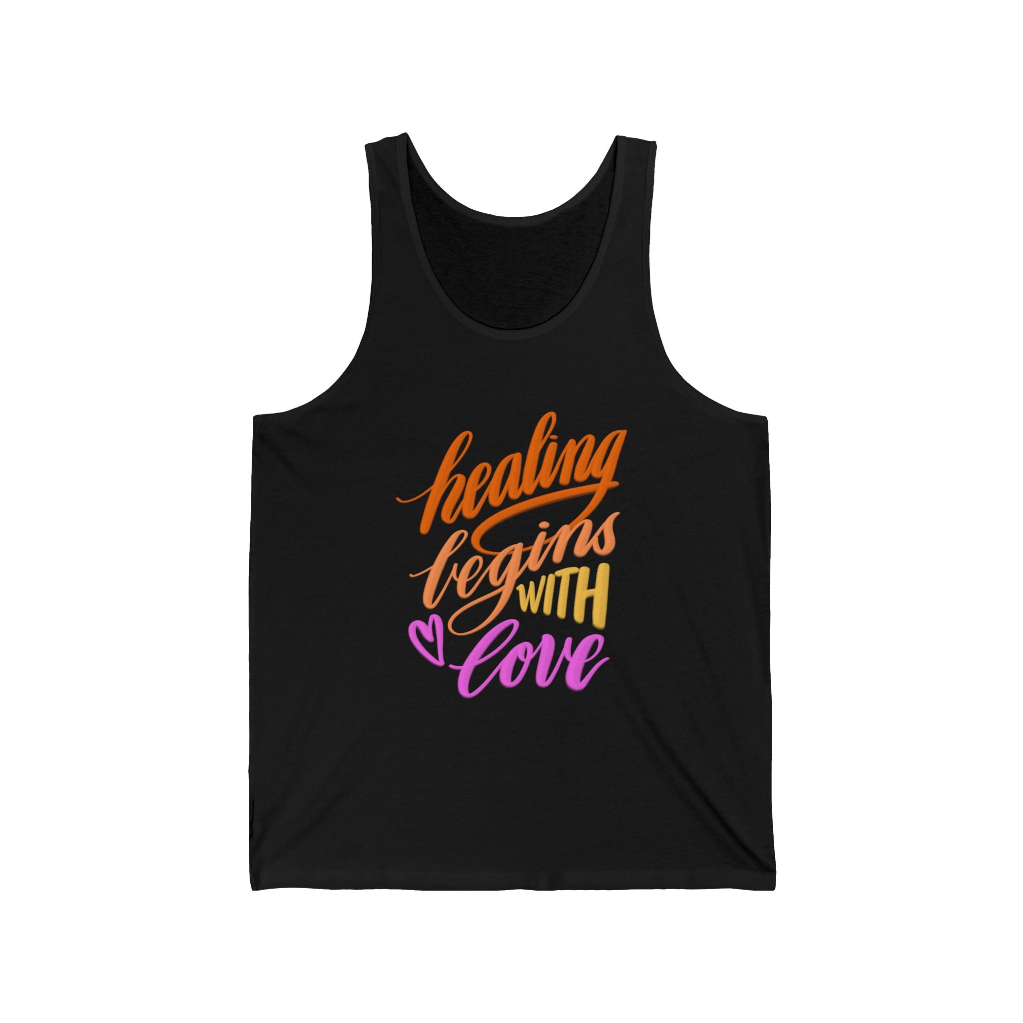 Healing Begins With Love Tank Top — Inspirational Quote Women’s Tank