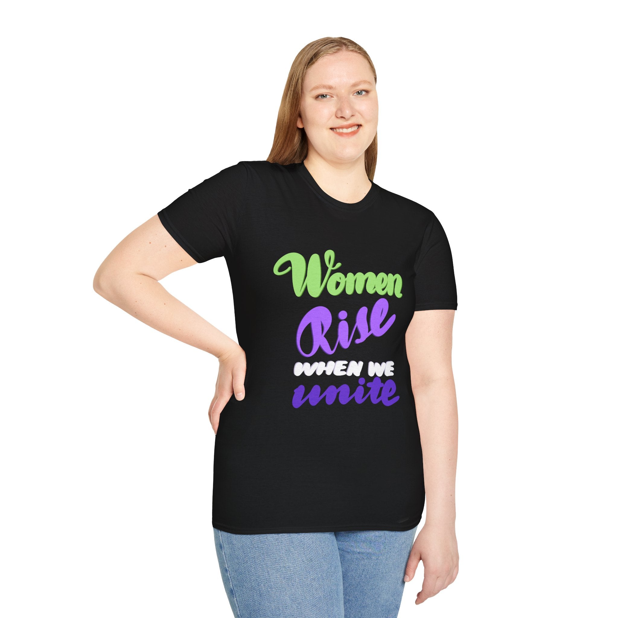 Empowering Women's Unite T-Shirt | Unisex Softstyle Tee for Feminist Movements and Celebrations