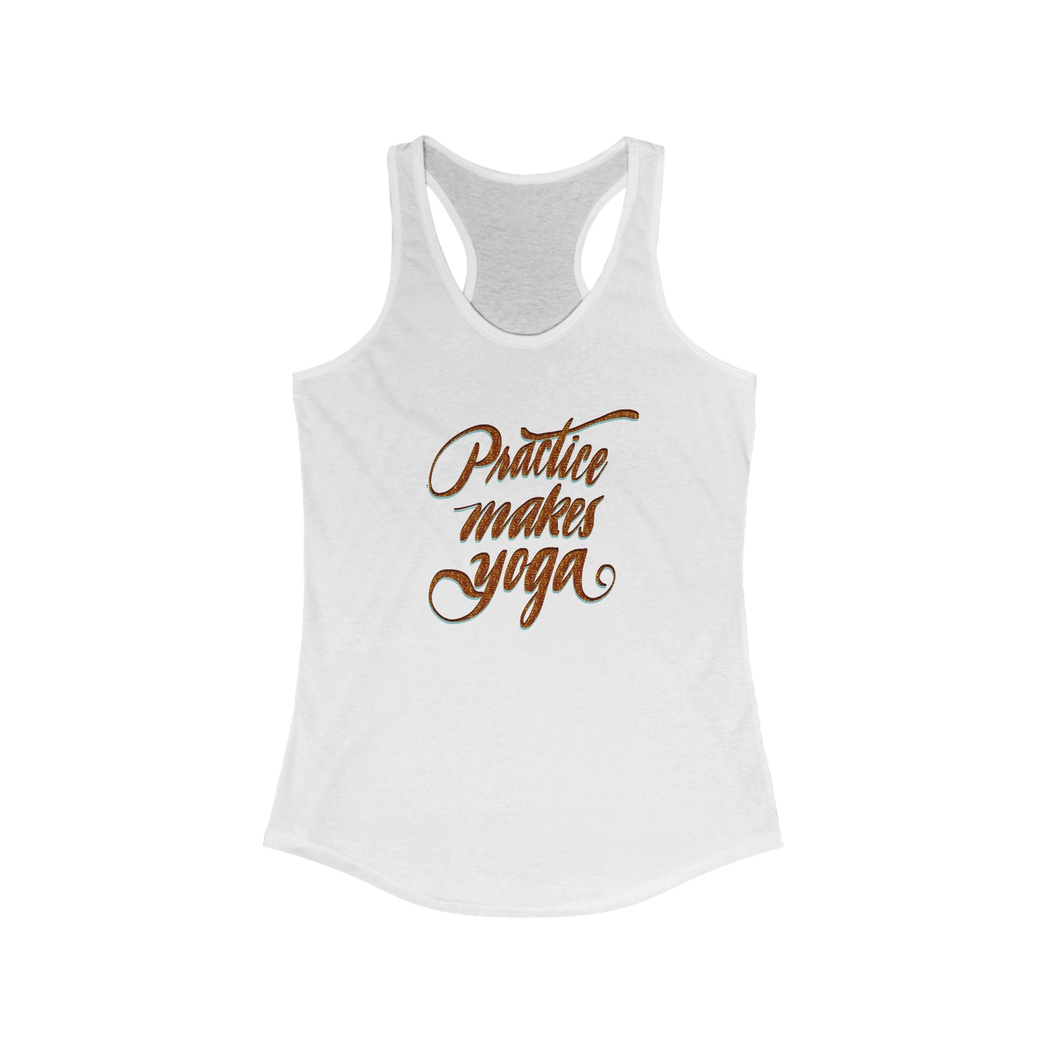 Women's Yoga Inspirational Racerback Tank, Fitness Shirt, Workout Top, Gift for Yogis, Activewear, Summer Essentials