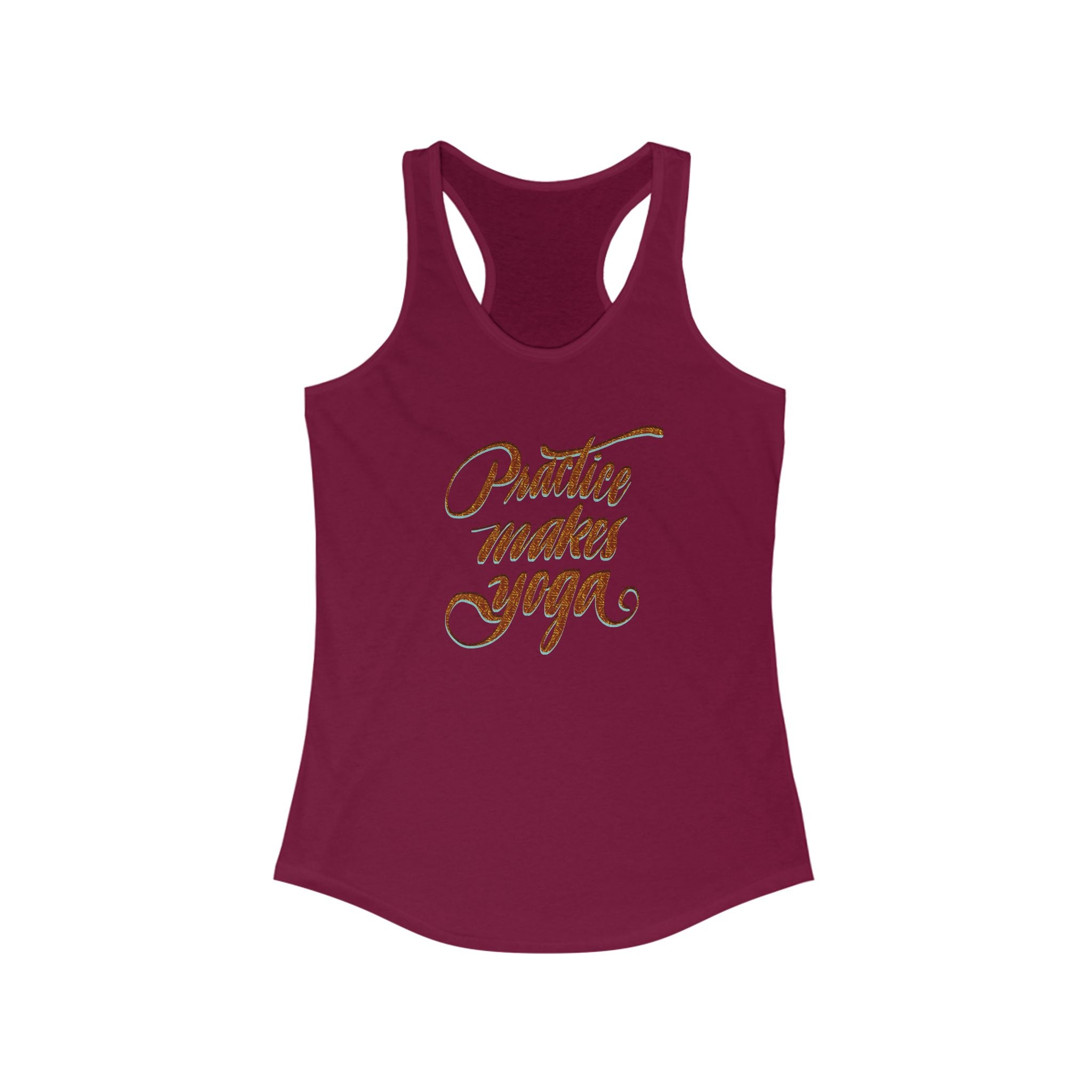 Women's Yoga Inspirational Racerback Tank, Fitness Shirt, Workout Top, Gift for Yogis, Activewear, Summer Essentials