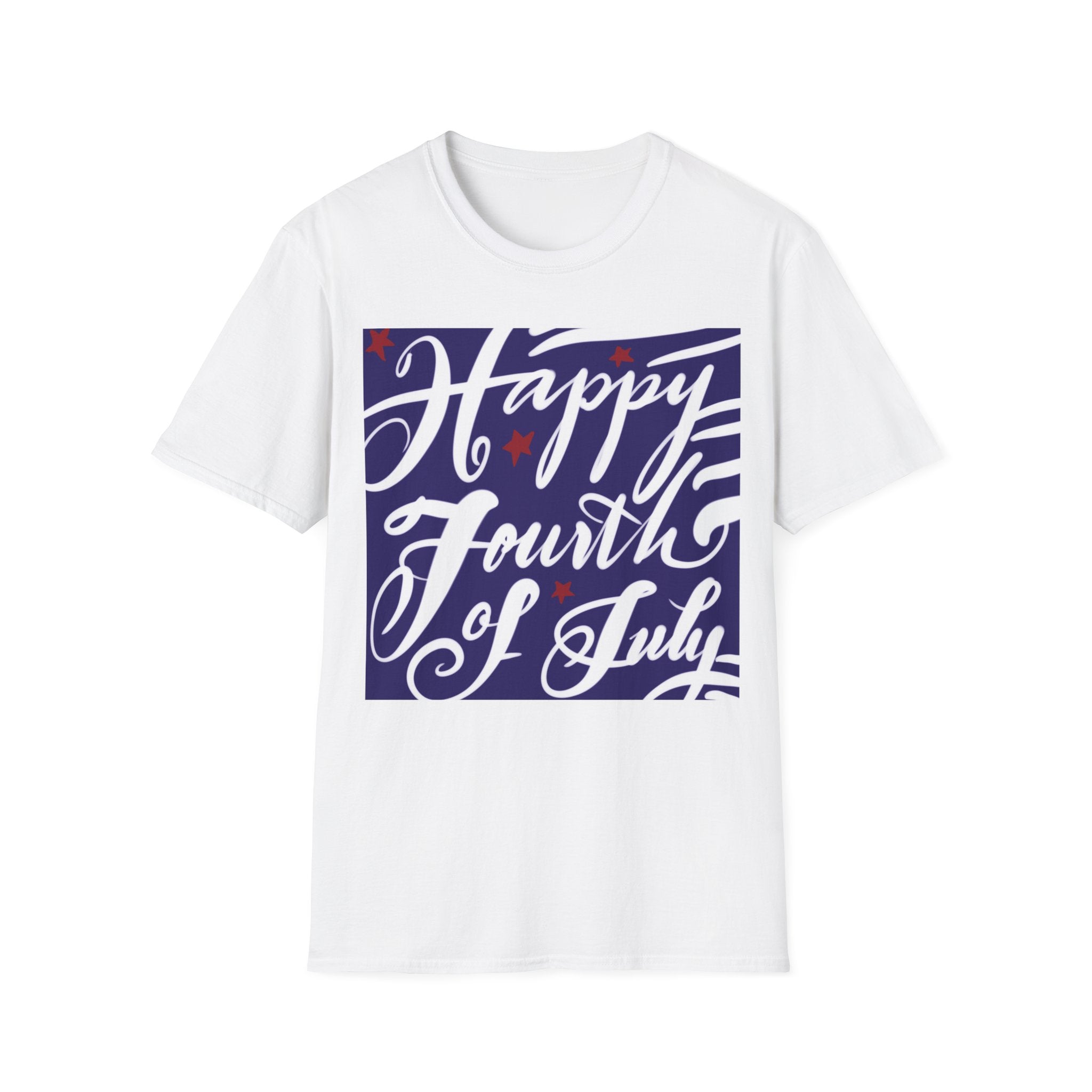 HAPPY FOURTH Unisex Softstyle T-Shirt