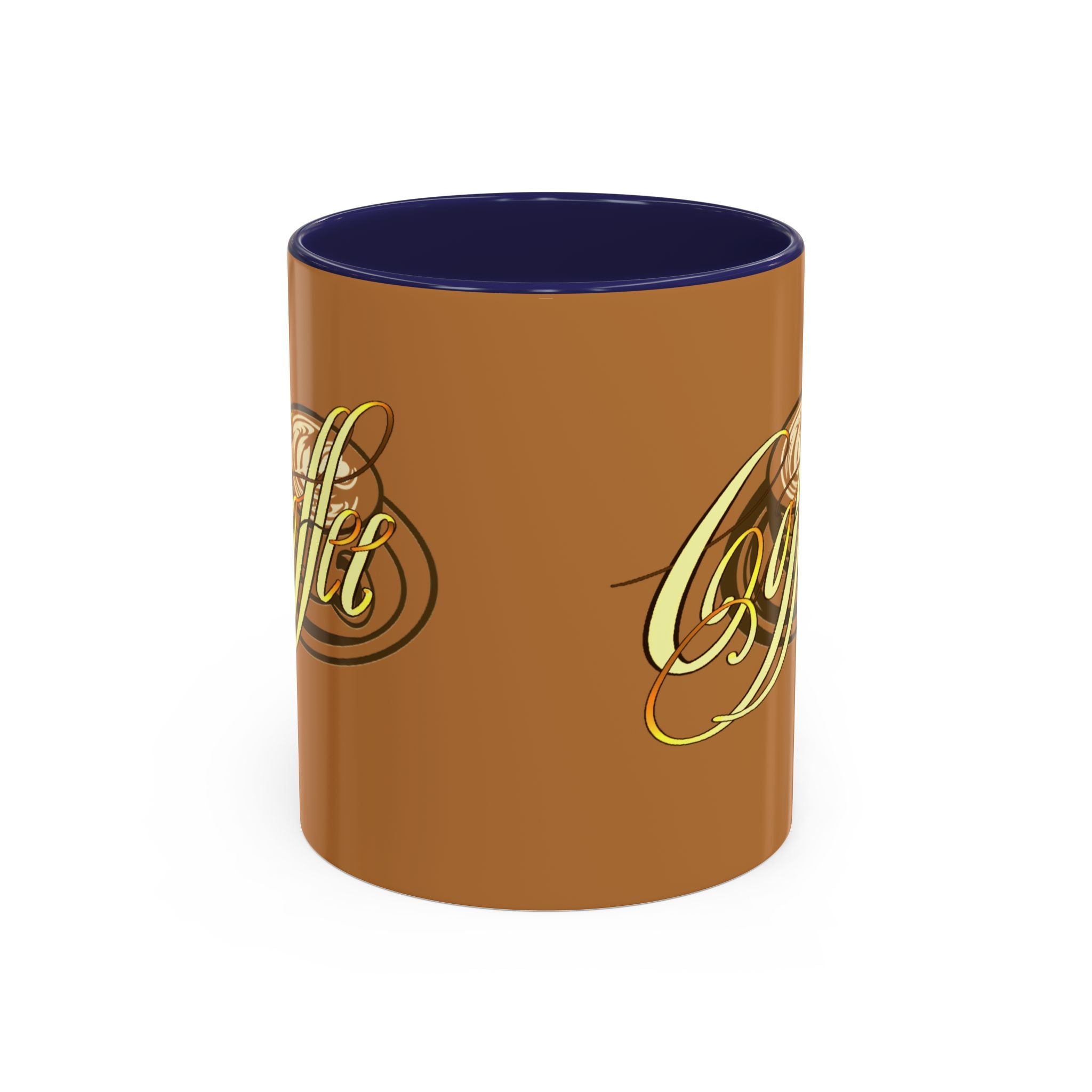 COFFEE CALLIGRAPHY Accent Coffee Mug (11 oz)