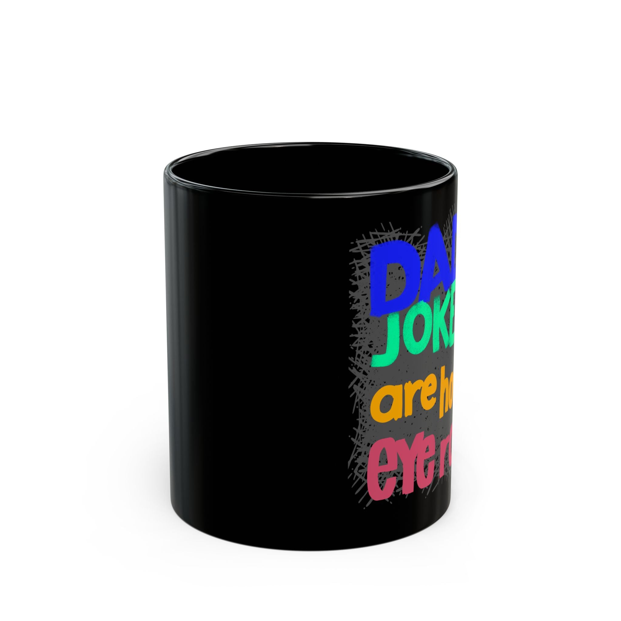 DAD JOKES Black Mug (11oz)