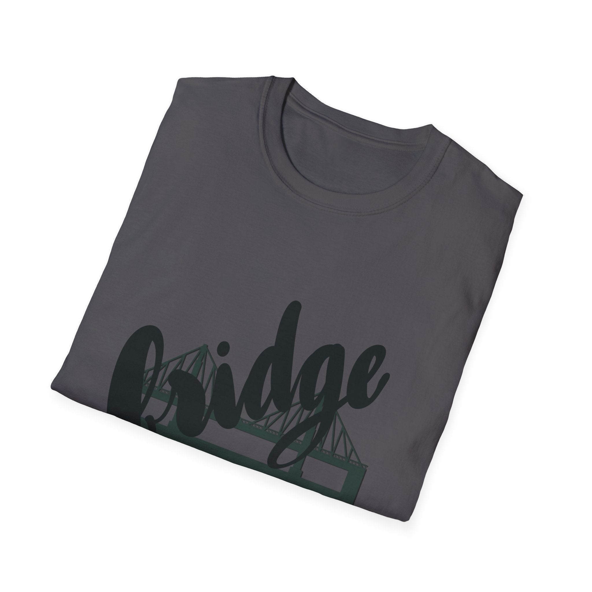 Trendy Bridge Graphic Unisex Softstyle T-Shirt - Casual Streetwear