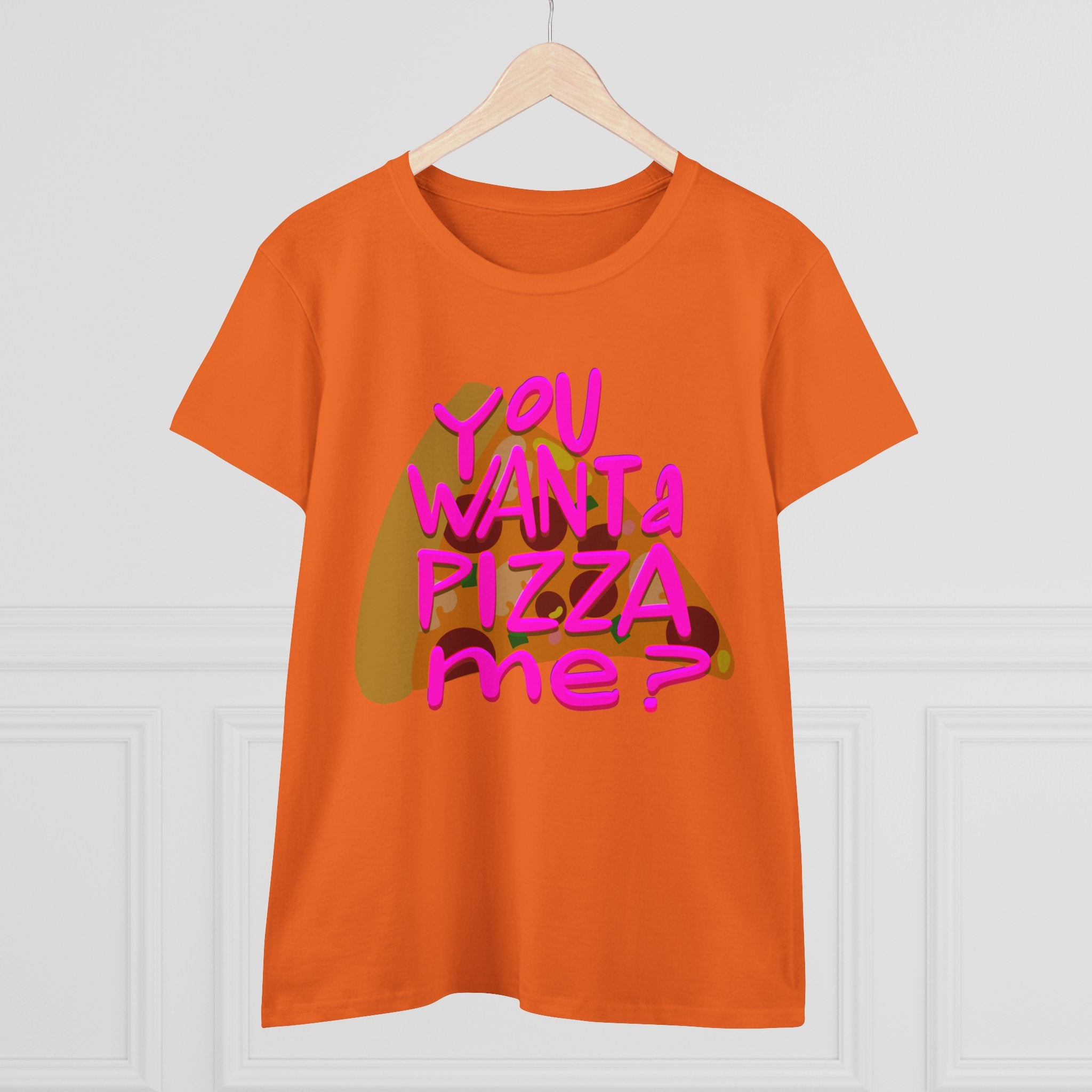Pizza Quote Tee - Casual Cotton Shirt